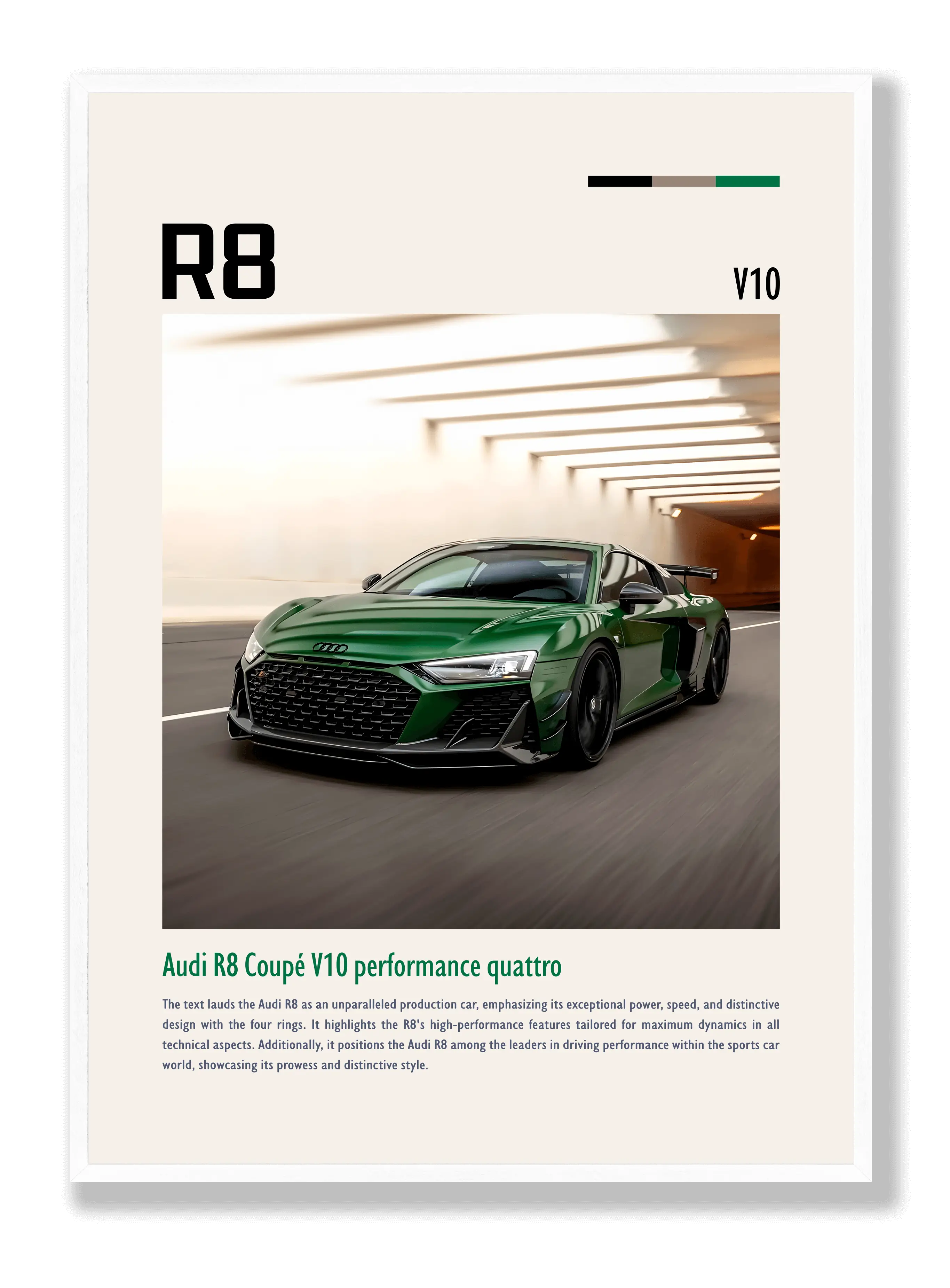 Audi R8 Poster