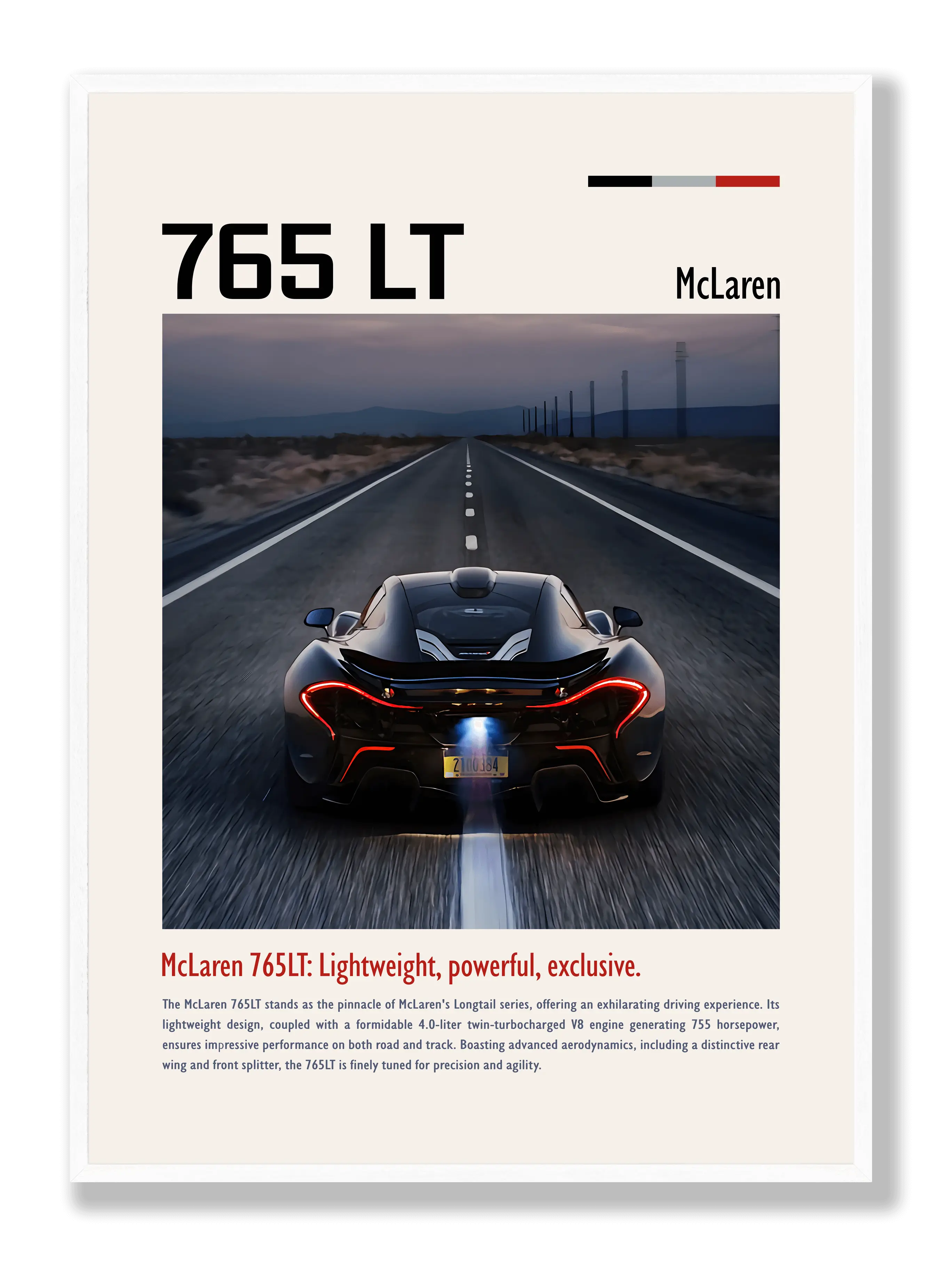 McLaren 765LT 2 Poster