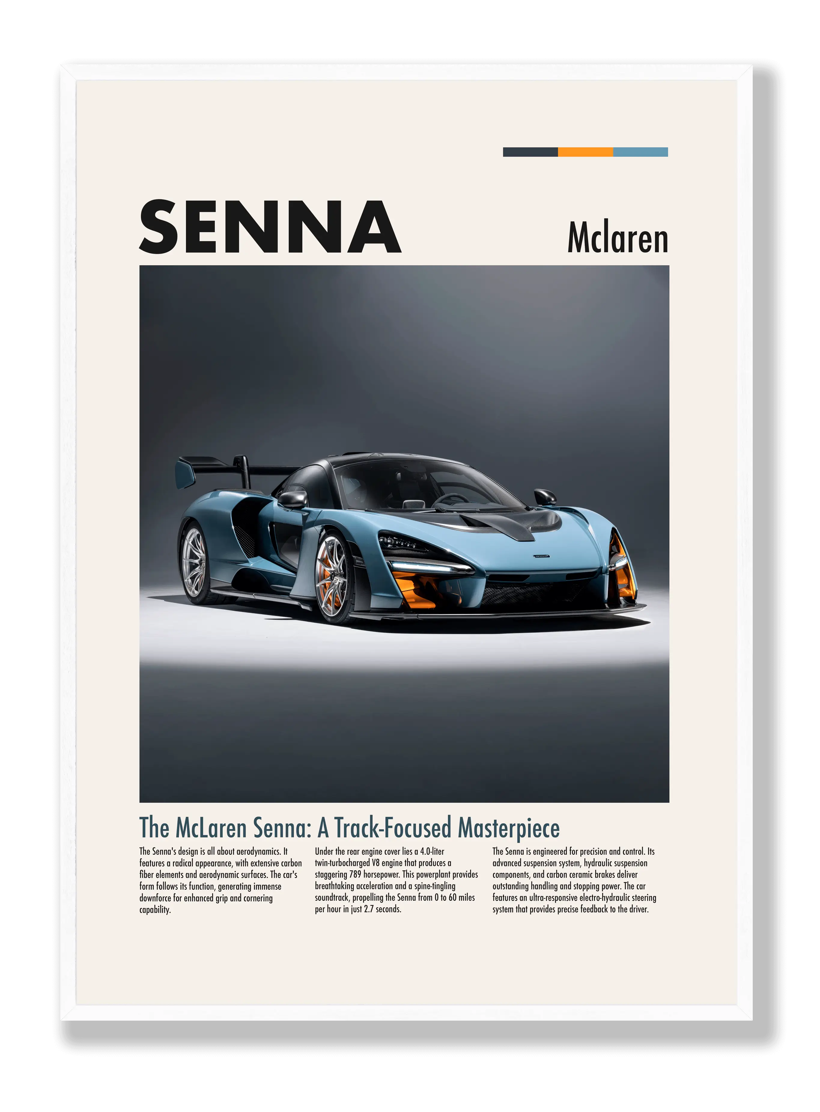 McLaren Senna Poster