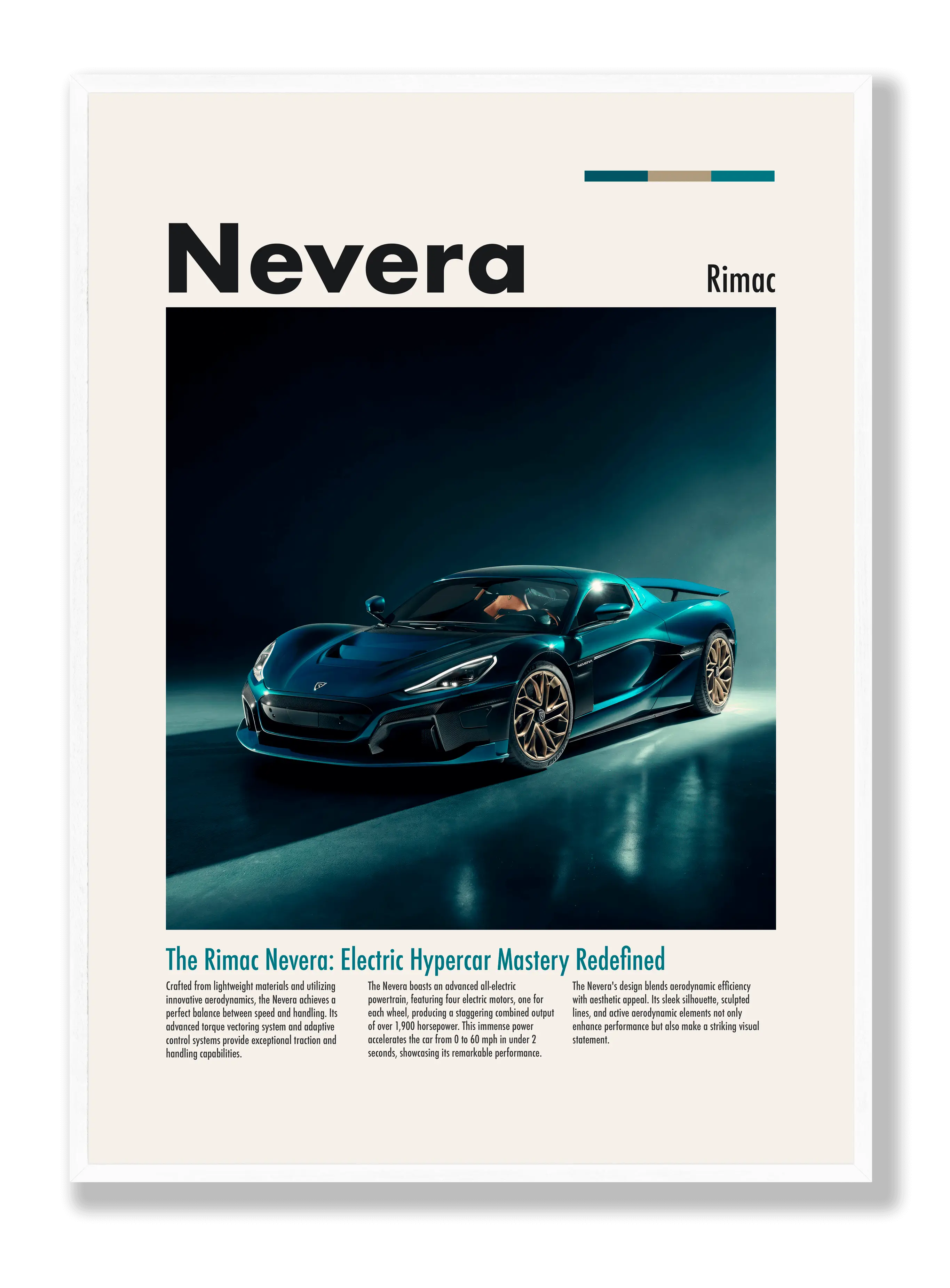 Rimac Nevera Plakat