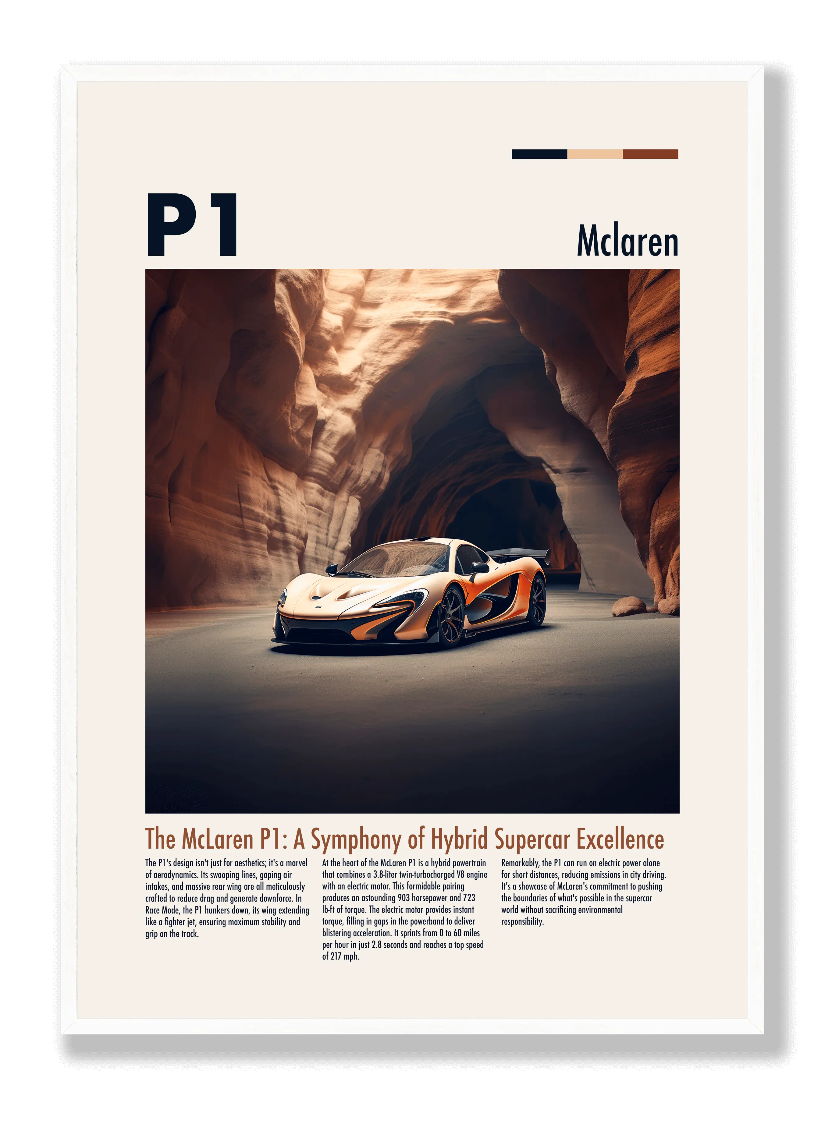 McLaren P1 Poster
