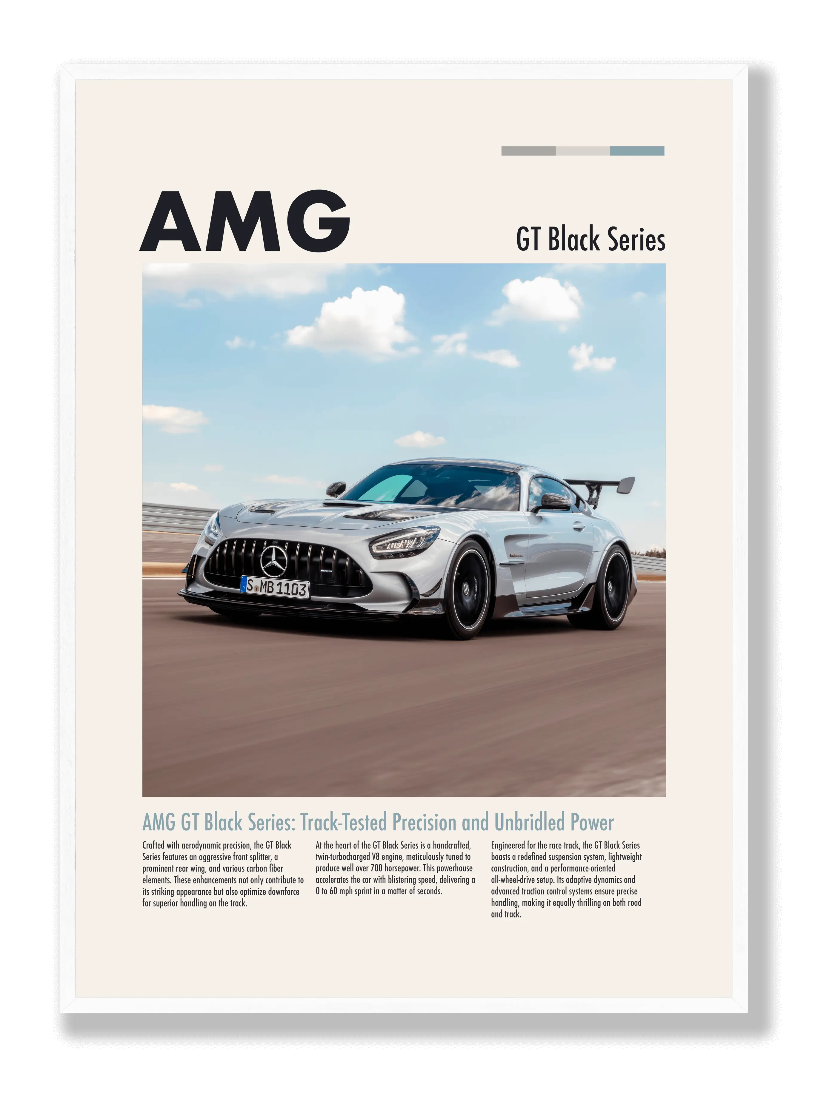 Amg GT Black Series Plakat