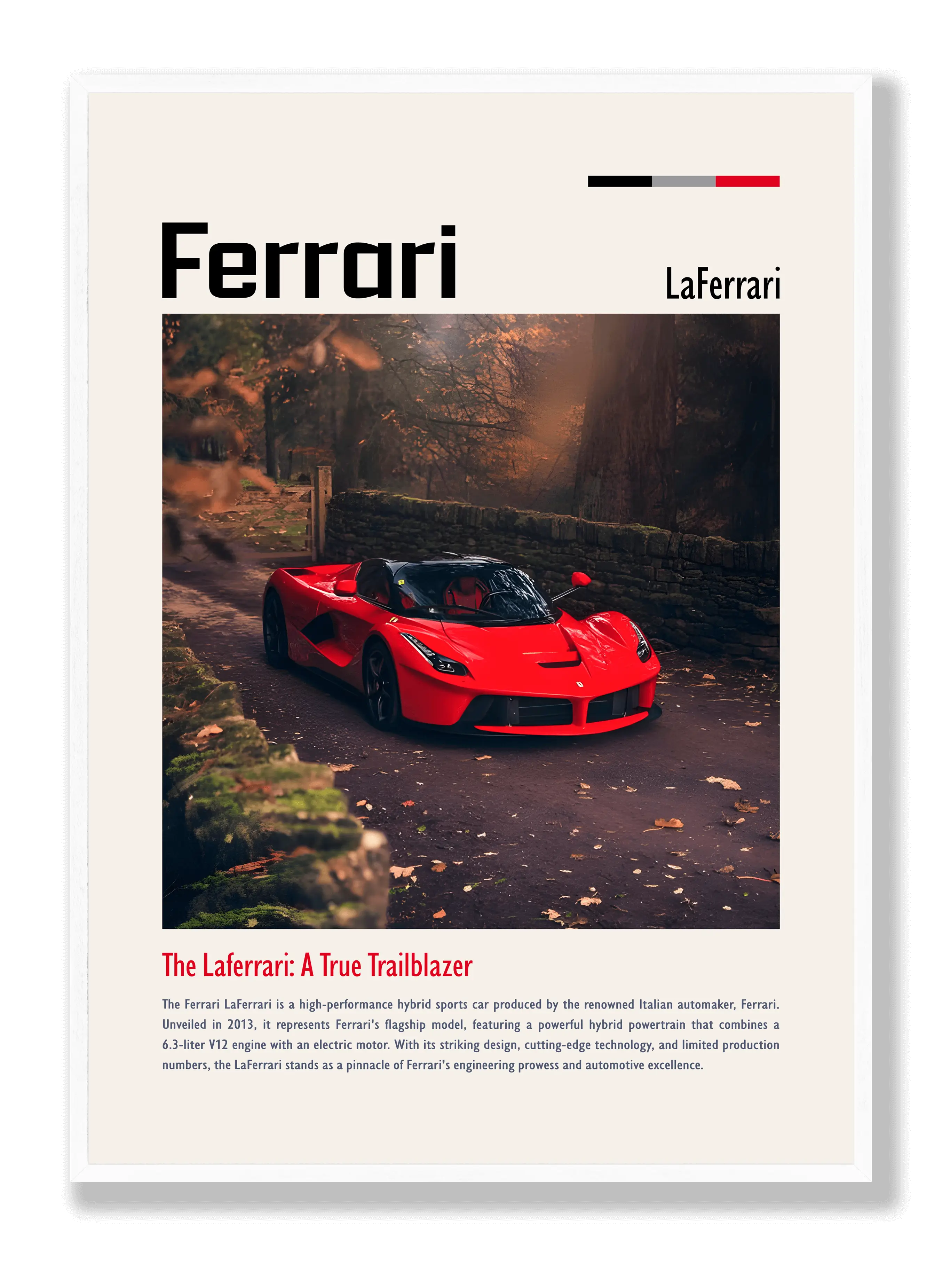 Ferrari LaFerrari Poster
