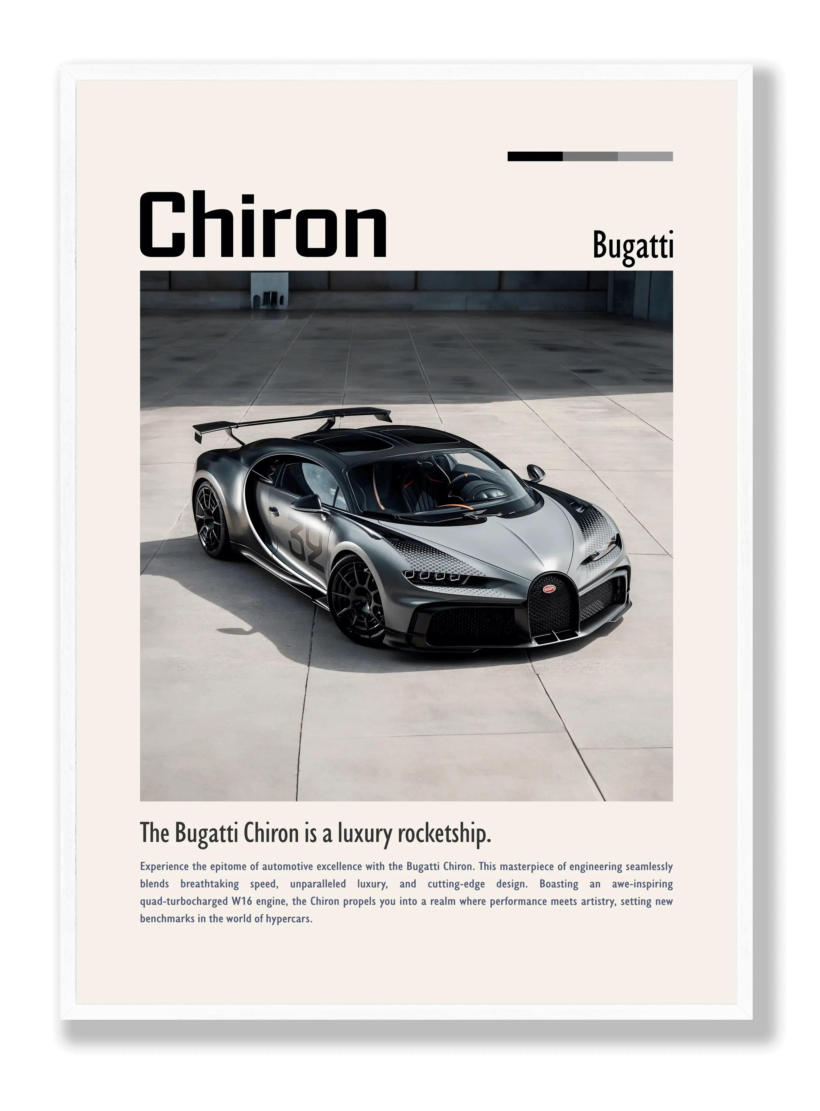 Bugatti Chiron 2 Poster