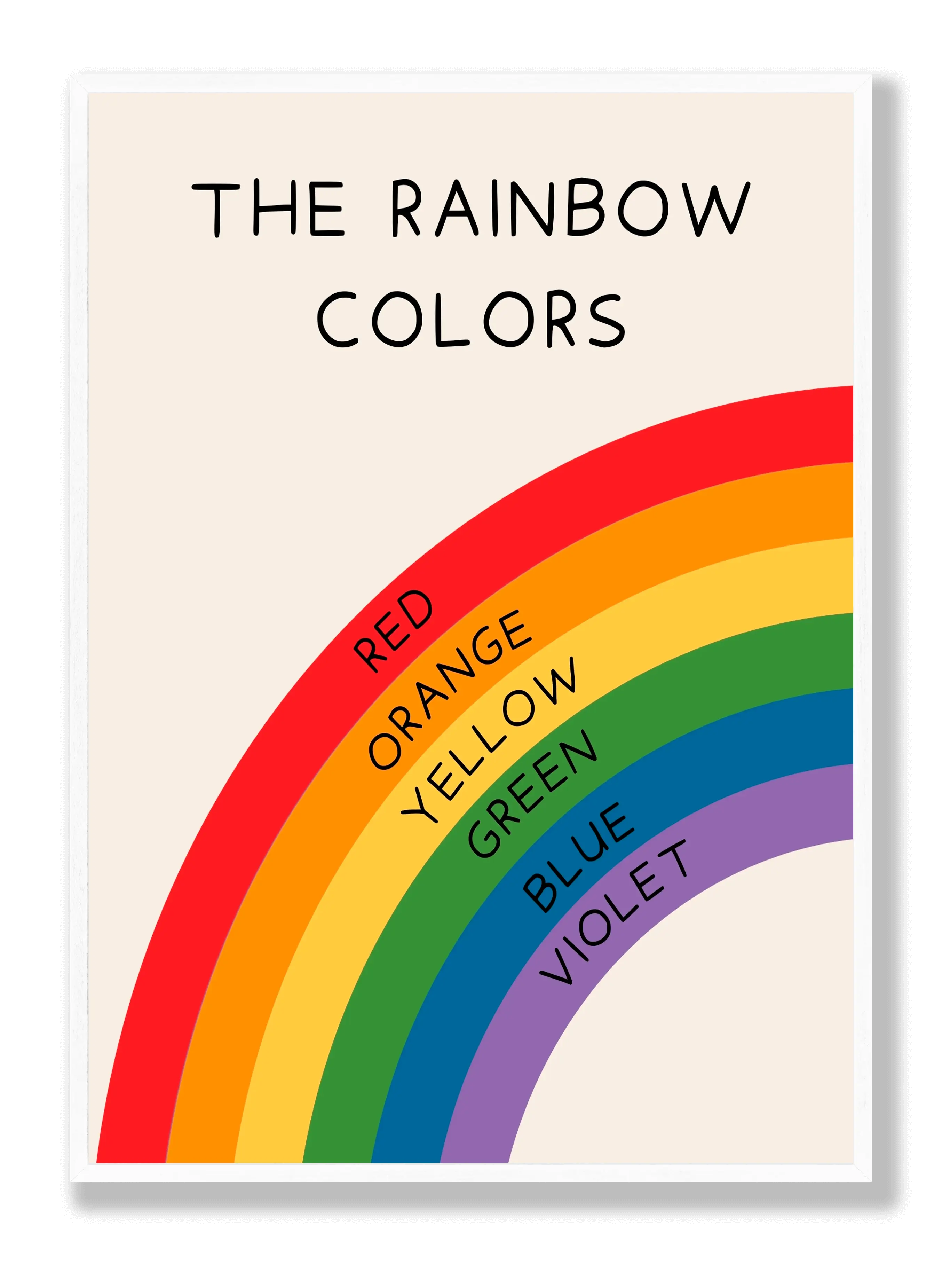 The Rainbow Colors Plakat