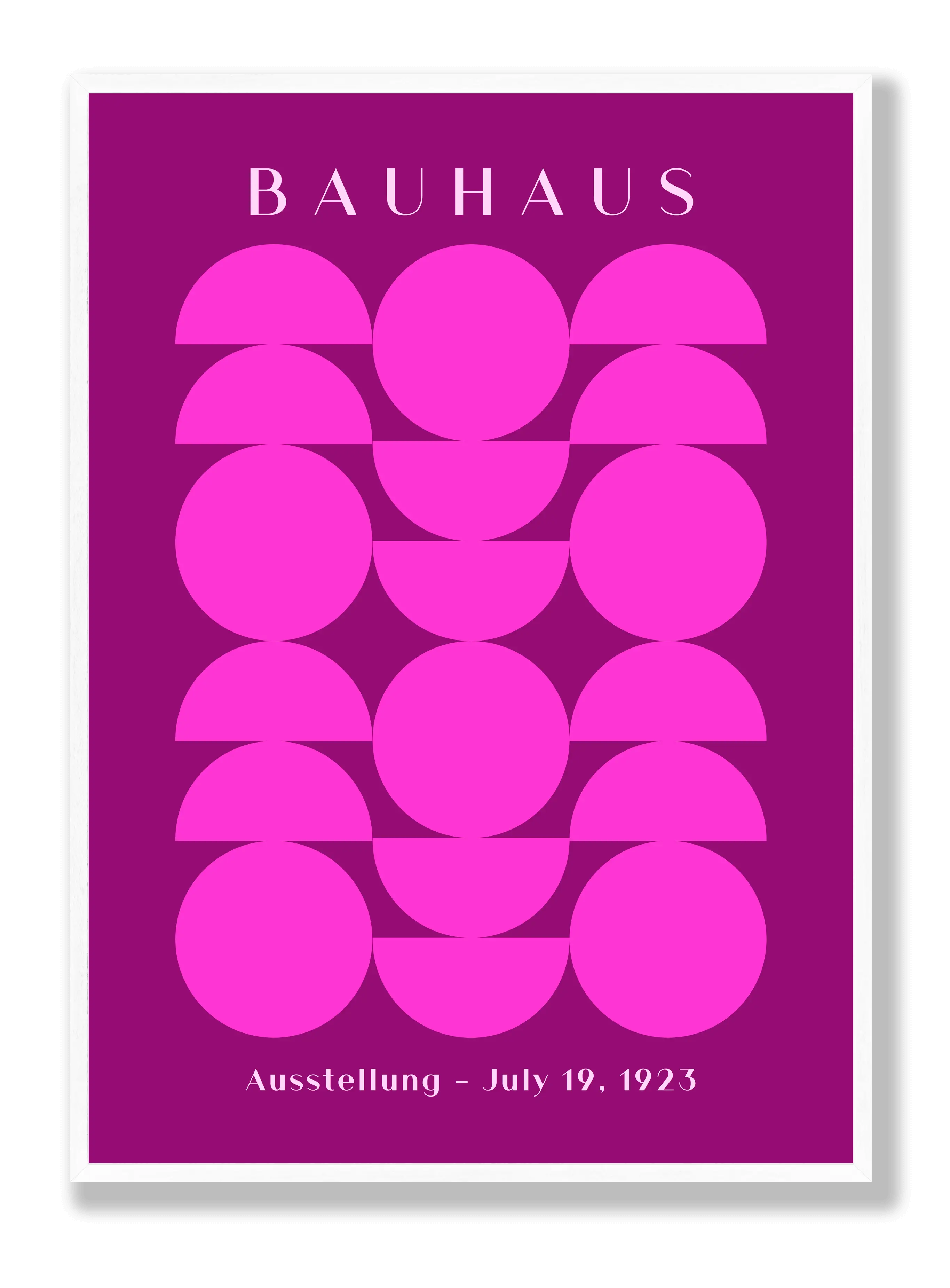 Bauhaus Half Purple Plakat