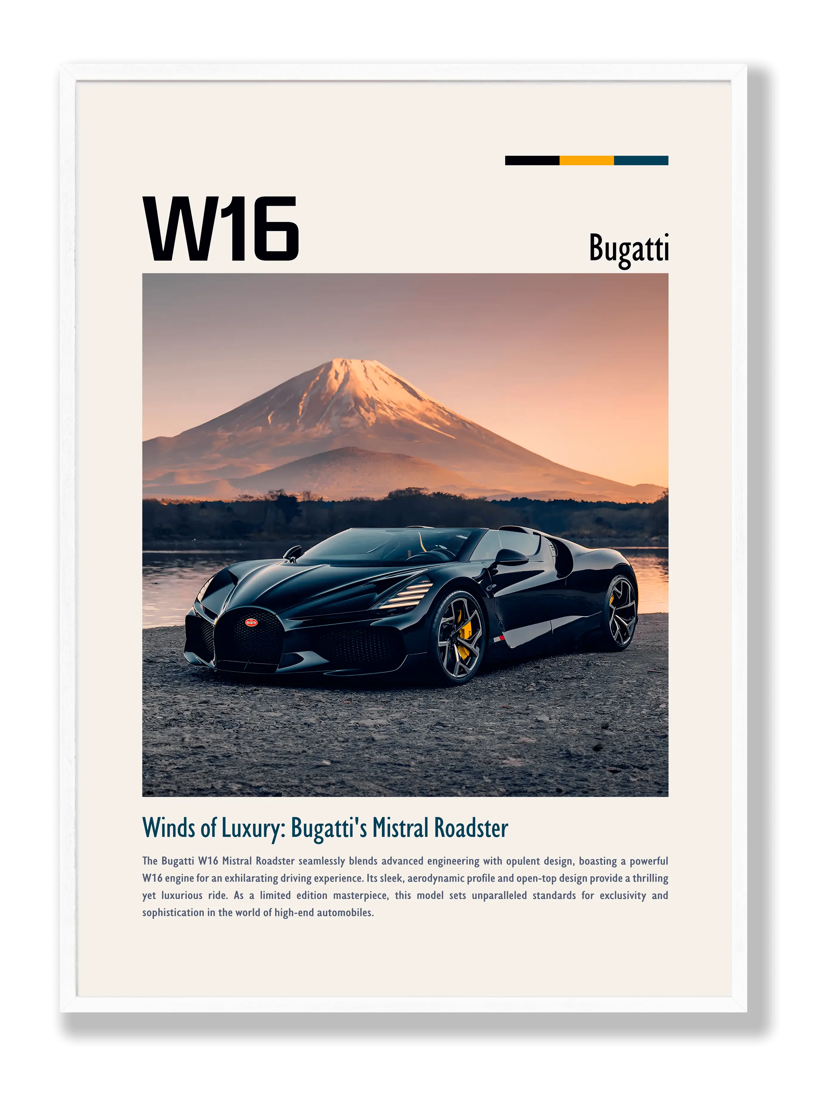 Bugatti Mistral W16 Poster