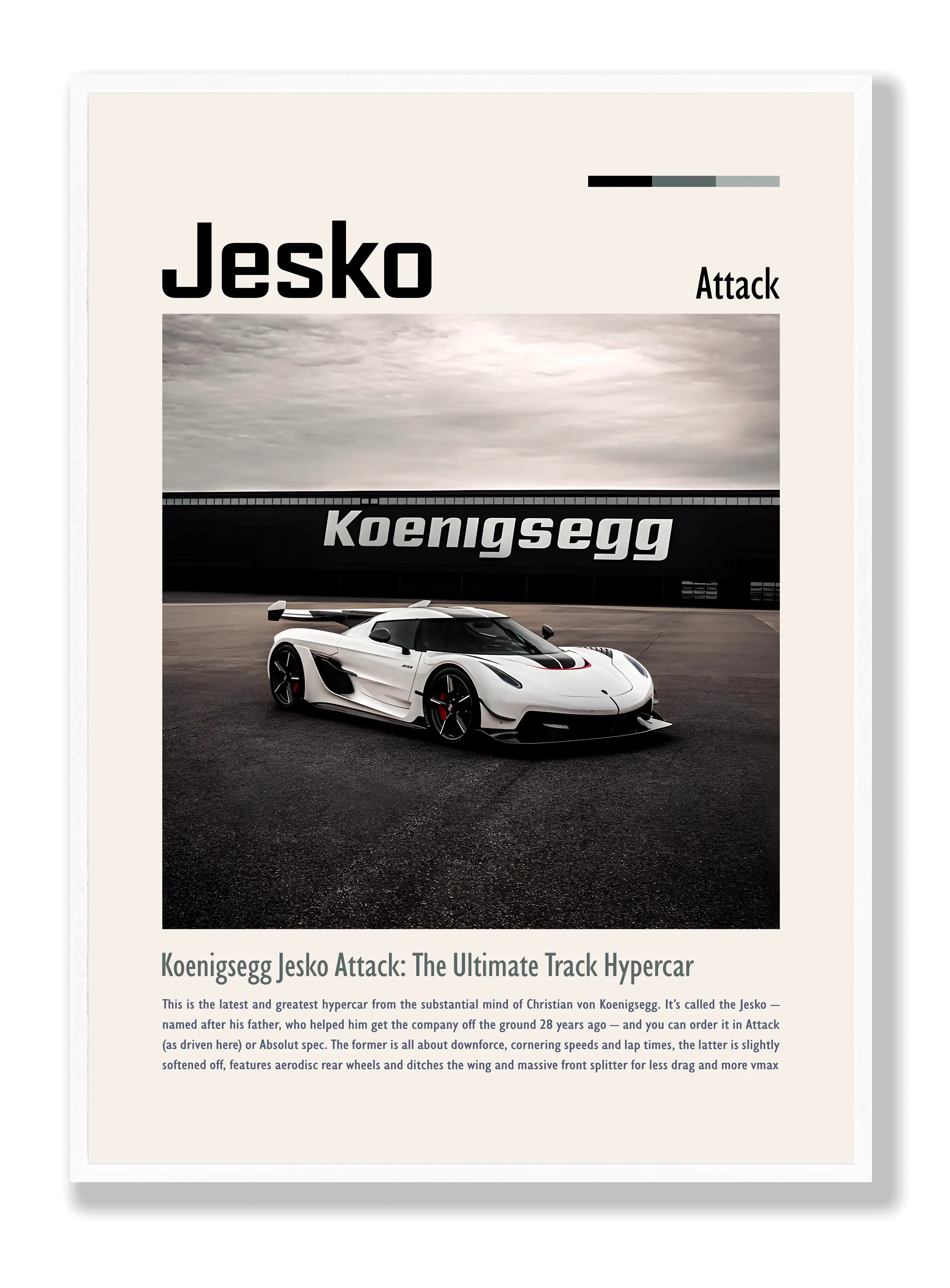 Koenigsegg Jesko Poster