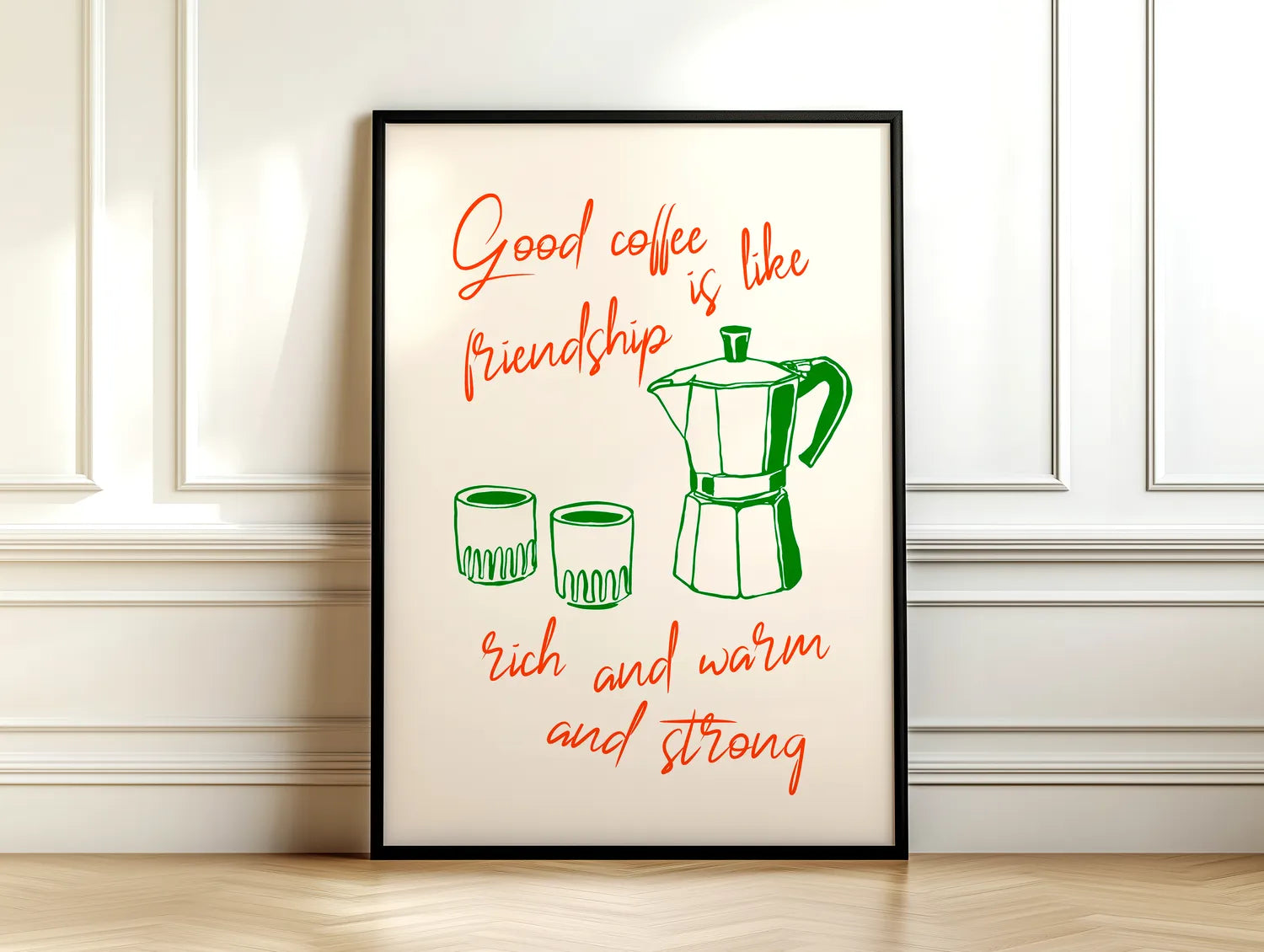 Coffee Is Friendship Plakat