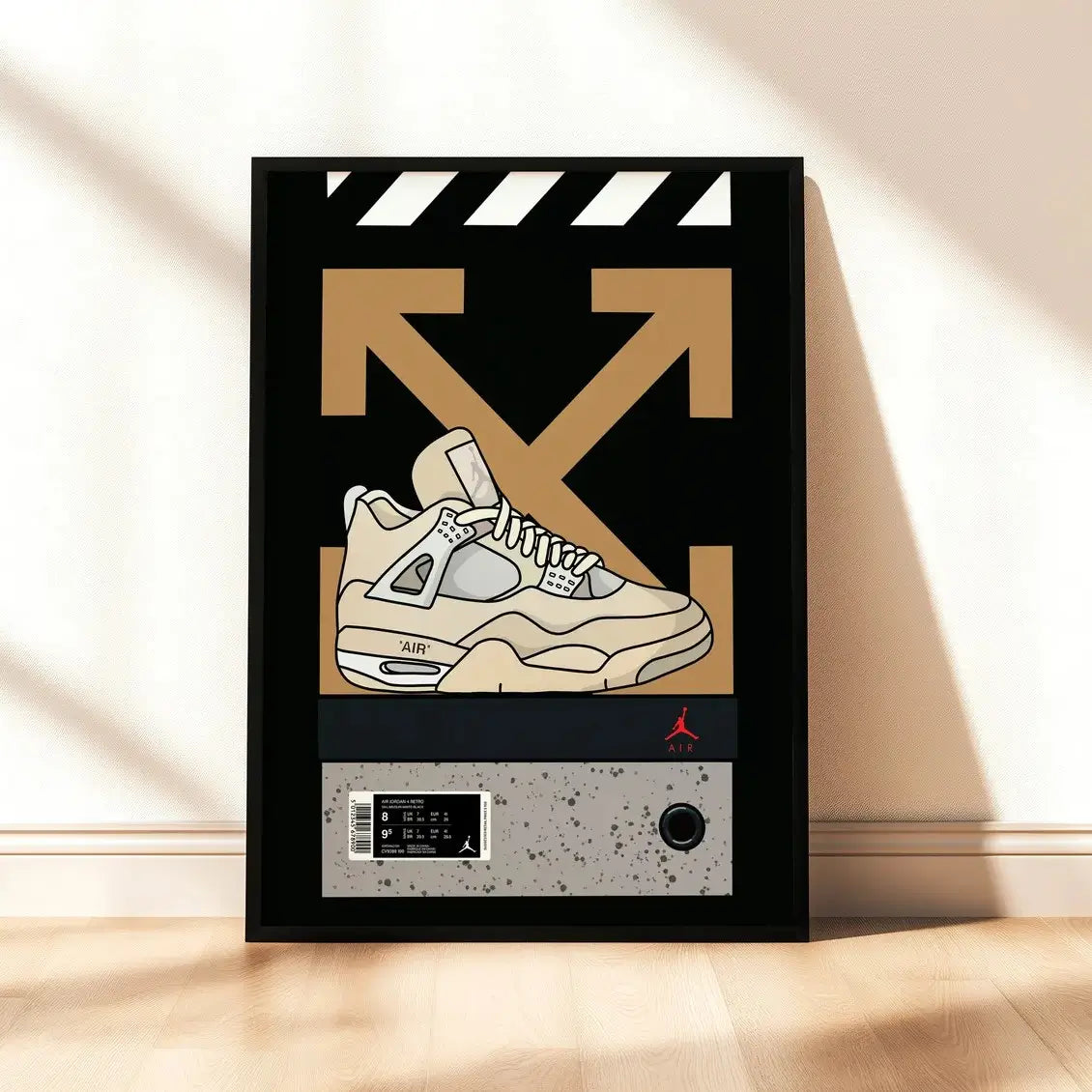 Air Jordan 4 ''OFF WHITE'' Plakat
