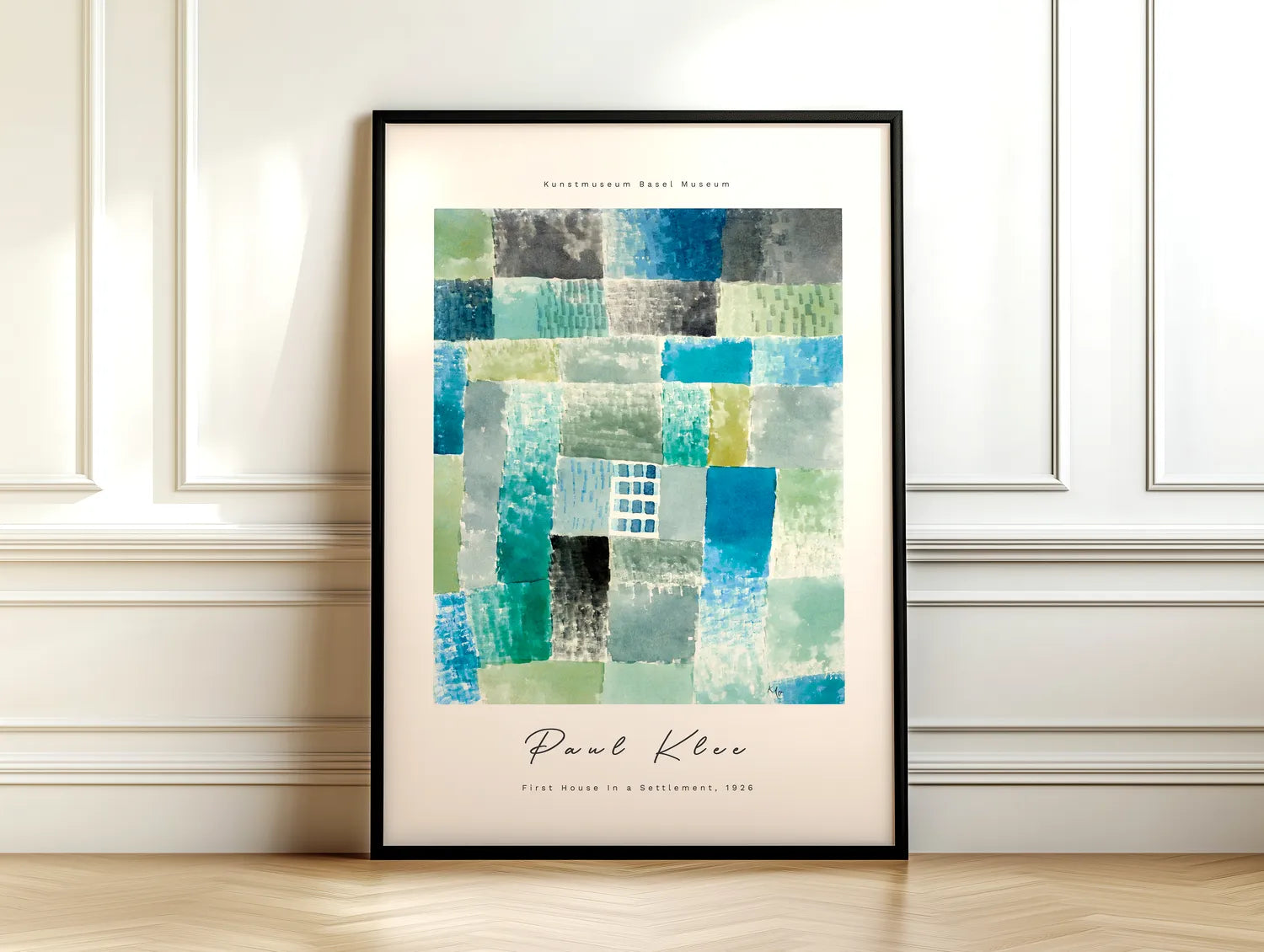 Paul Klee - First House In A Settlement Plakat