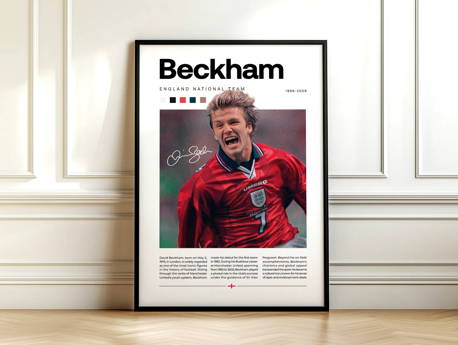 Beckham - England Plakat