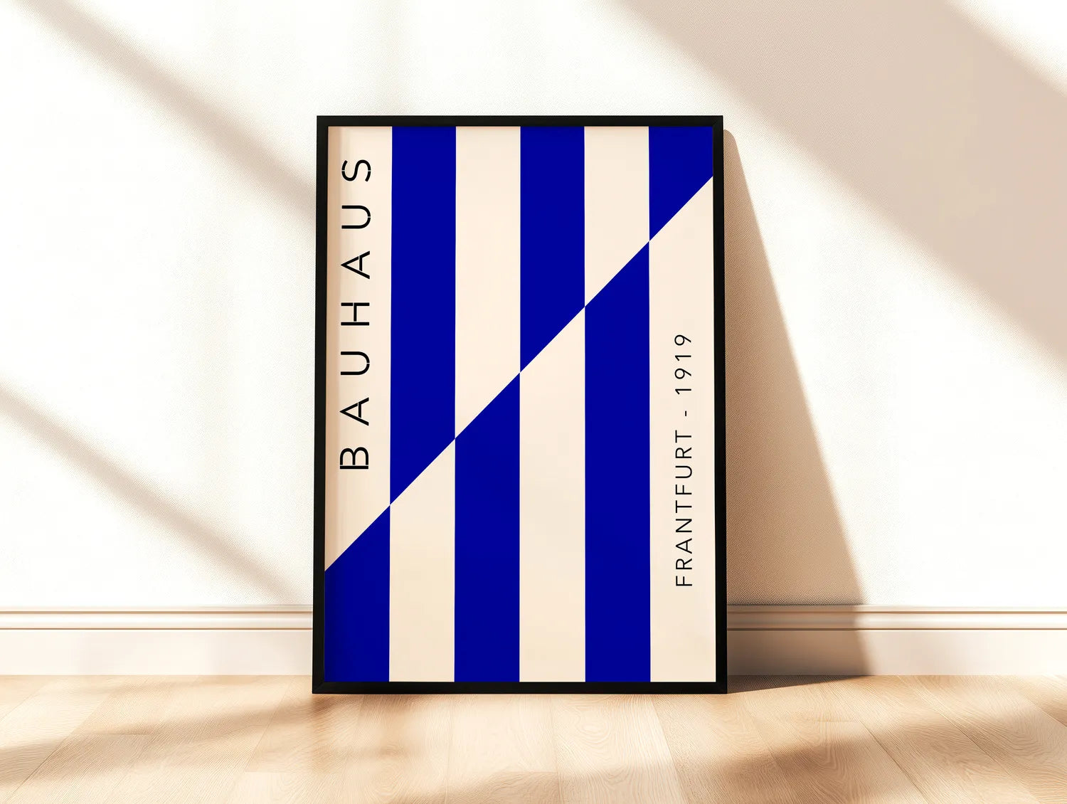 Bauhaus Reverse Blue Plakat