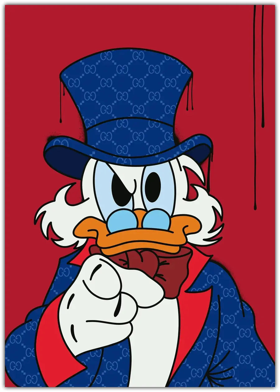 Scrooge McDuck x Gucci Plakat