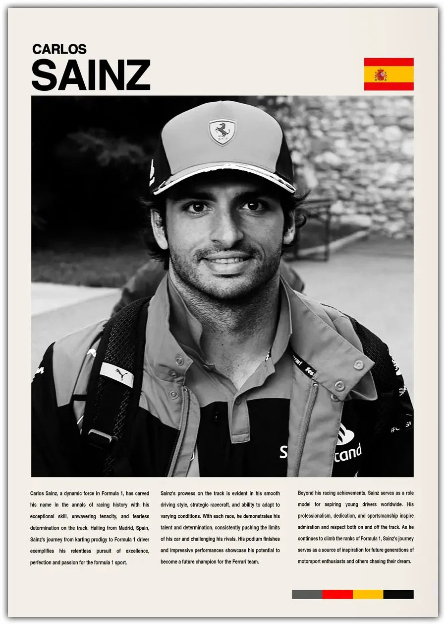 Carlos Sainz Plakat