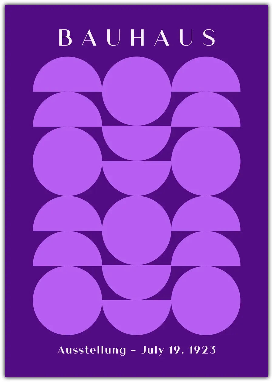 Bauhaus Half Purple 2 Plakat
