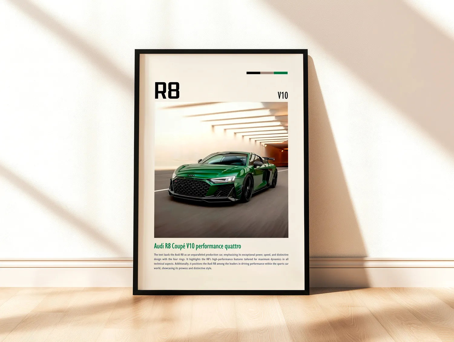 Audi R8 Plakat