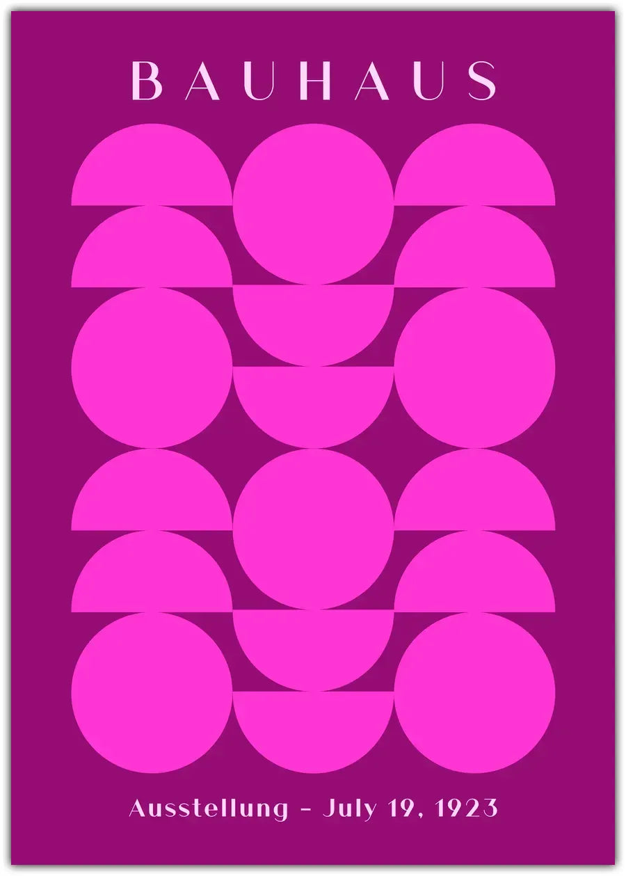 Bauhaus Half Purple Plakat