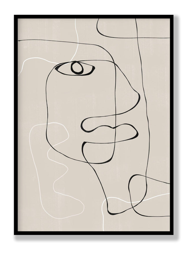 Abstract Face No1. Plakat