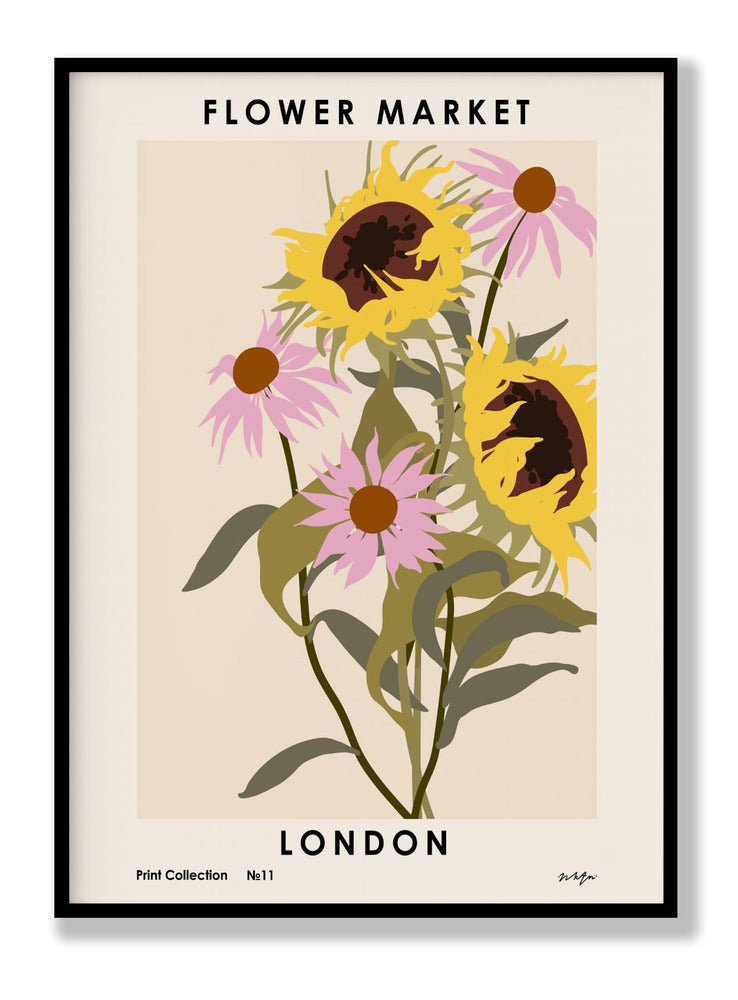 London Flower Plakat