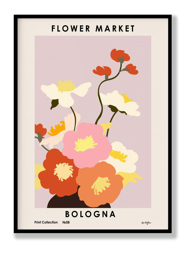 Flower Market. Bologna Plakat