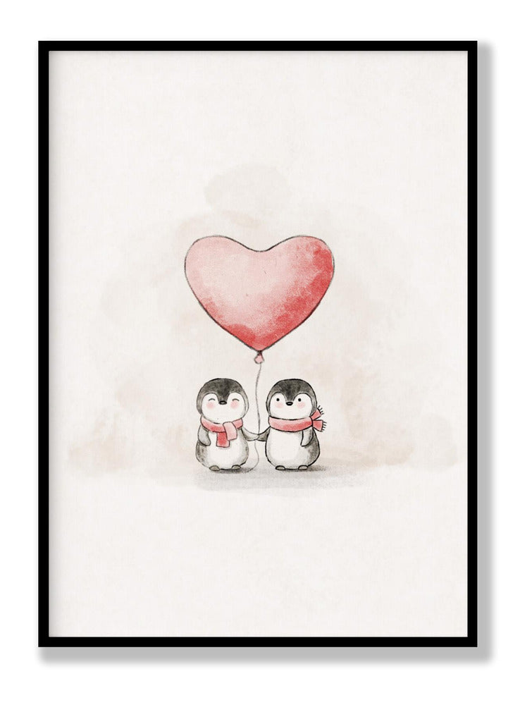 Penguin in Love Poster