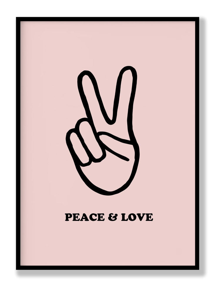 Peace & Love Plakat