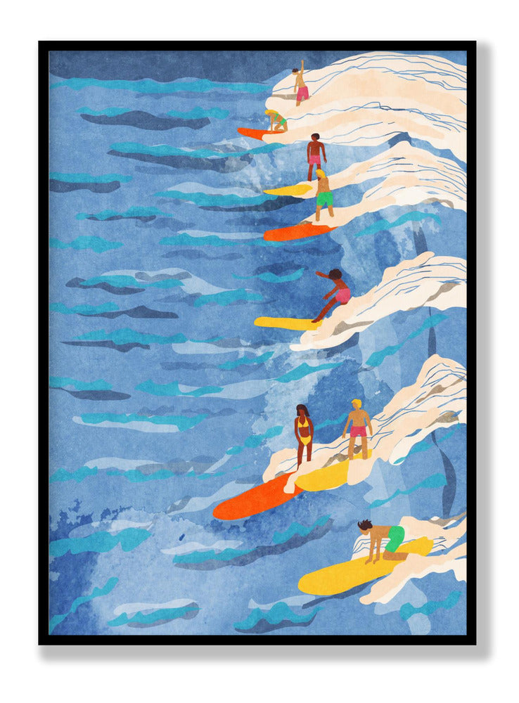 Poster Entspanntes Surfen