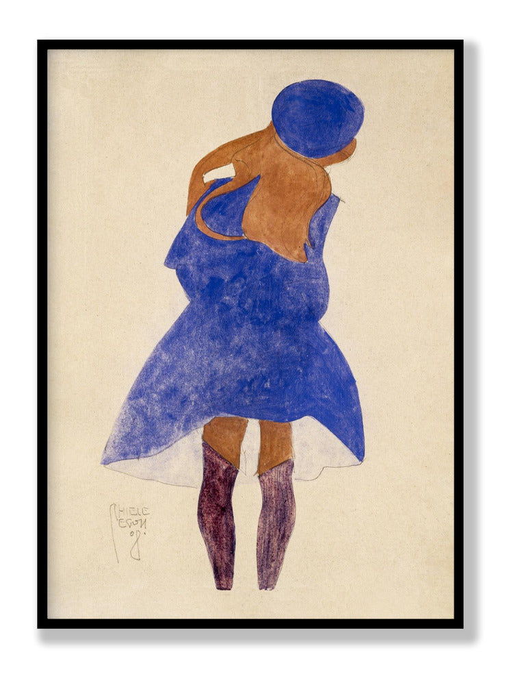 Standing Girl. Back View 1908 Plakat