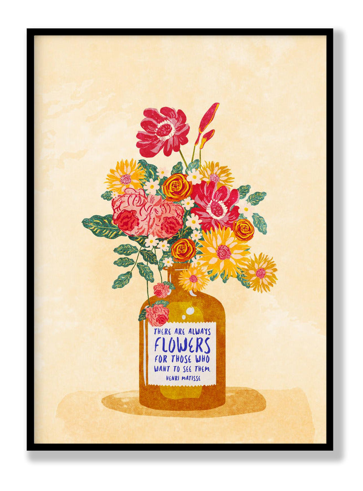 Always flowers Plakat