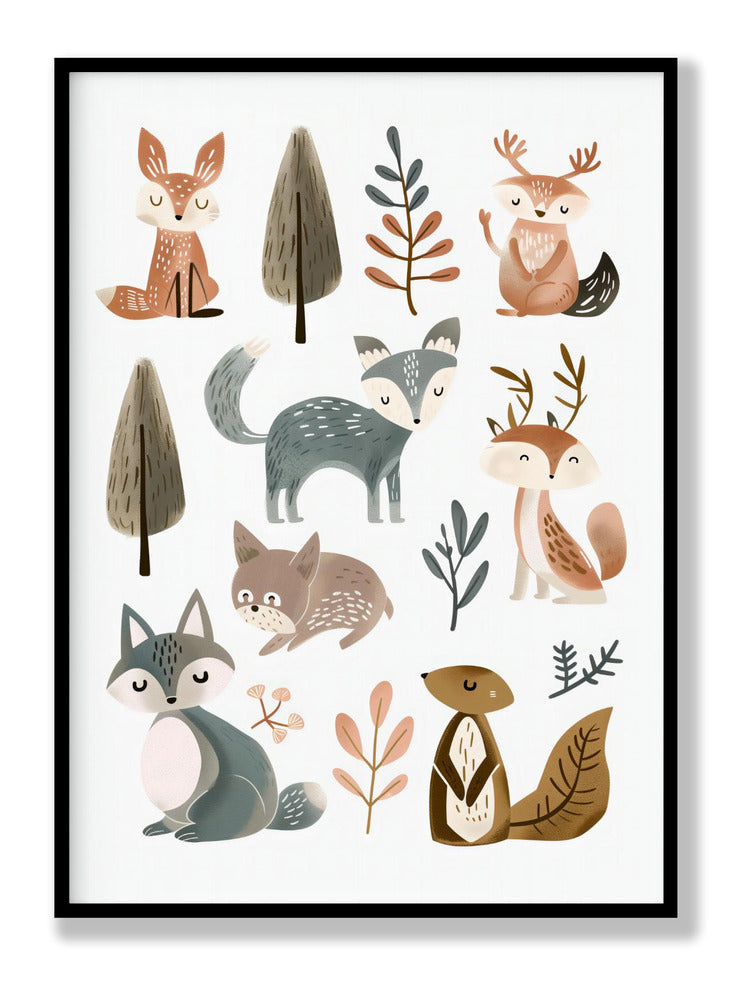 Cute Animals No. 1 Poster