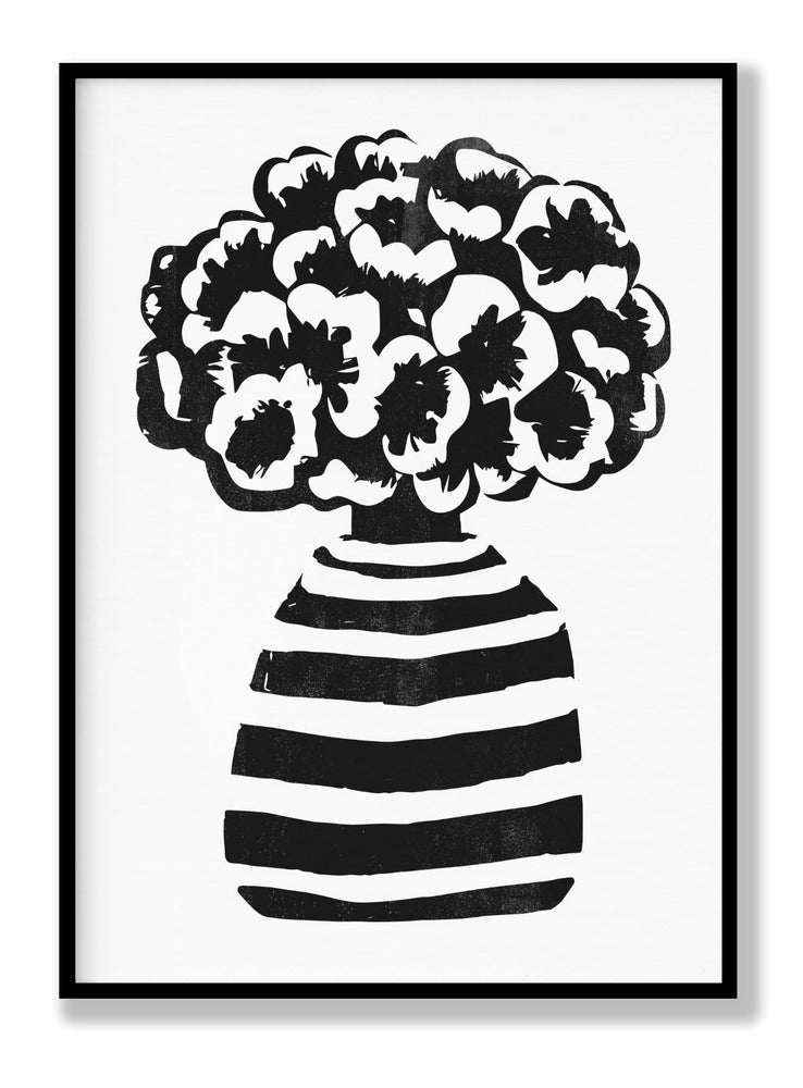 Vase Striped Plakat
