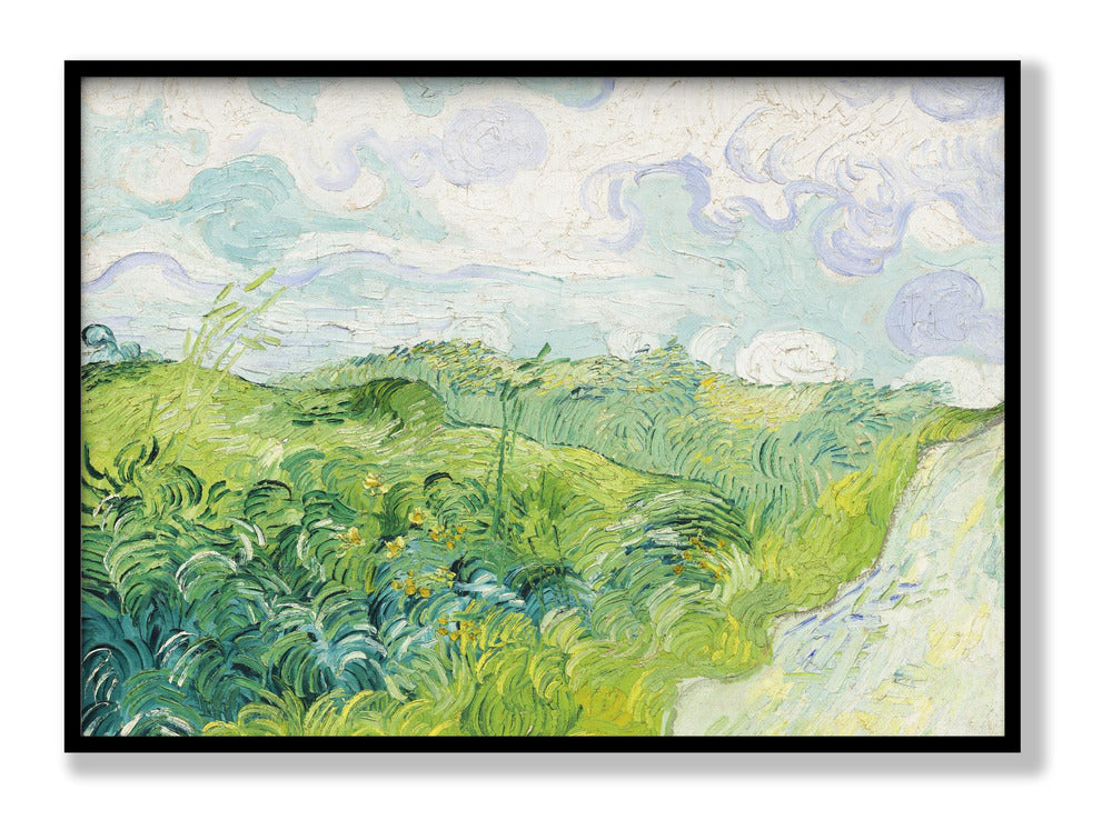 Grüne Weizenfelder, Auvers (1890) von Vincent Van Gogh Poster
