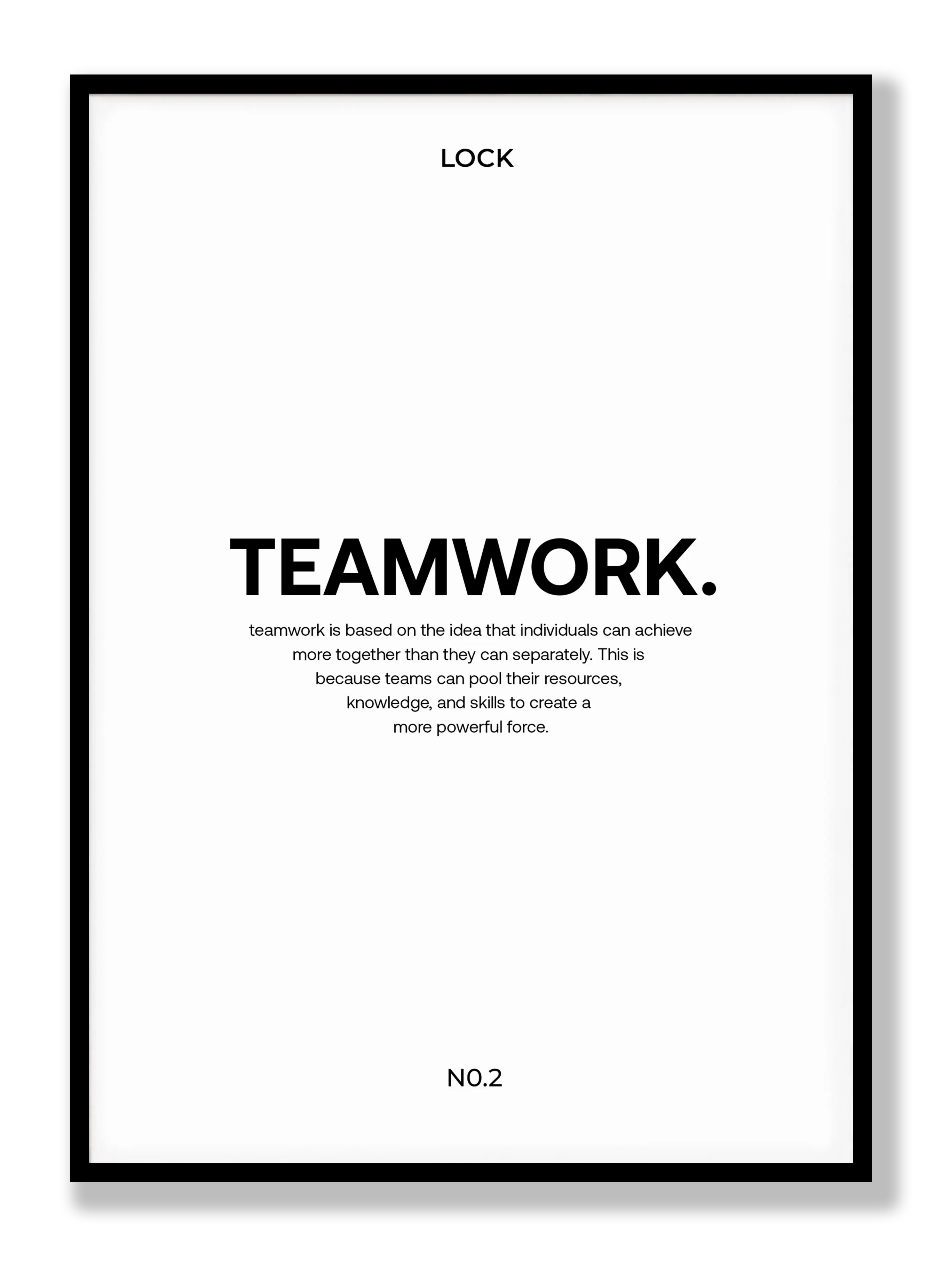 Teamwork Plakat