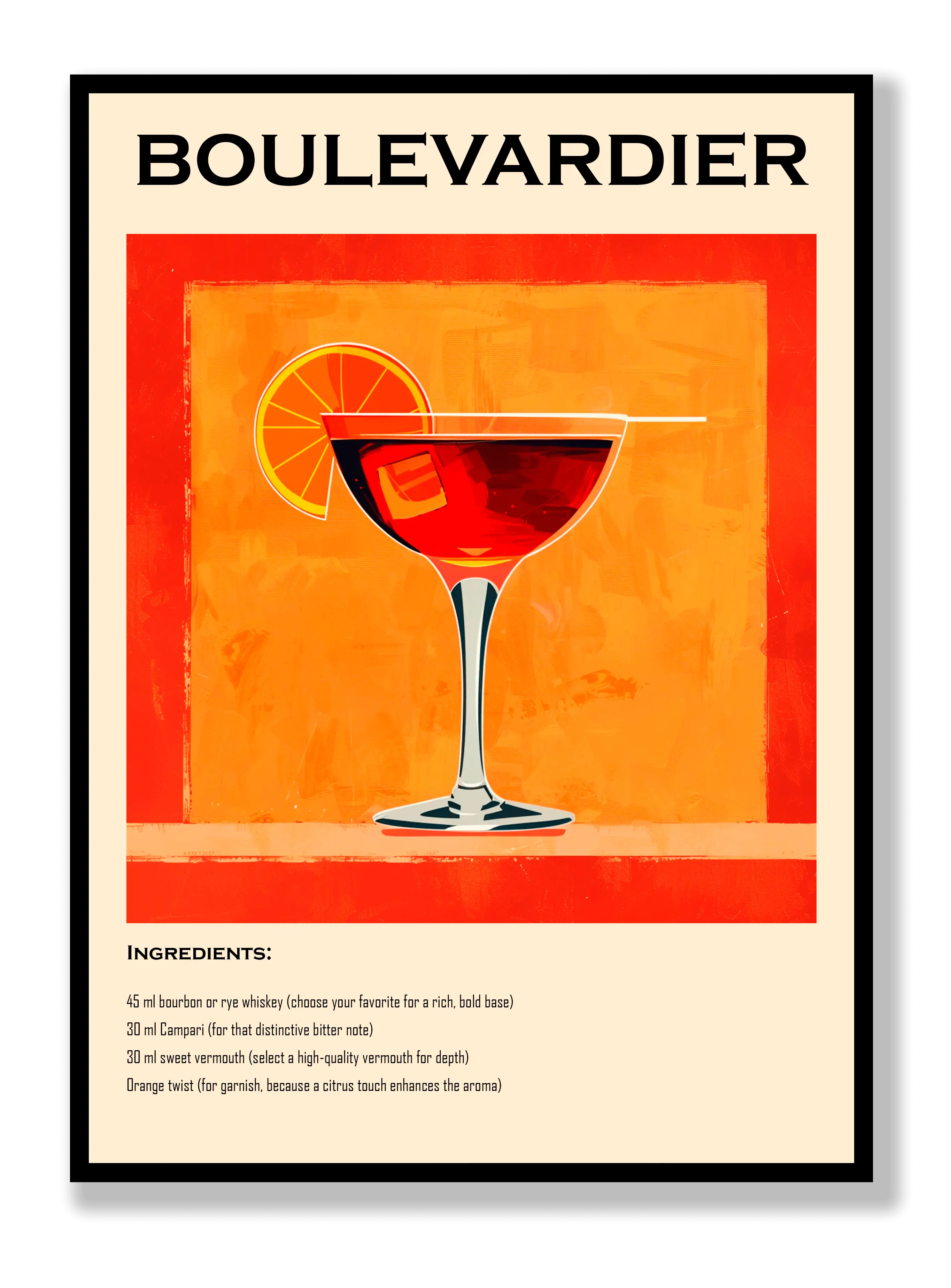 Boulevardier Plakat