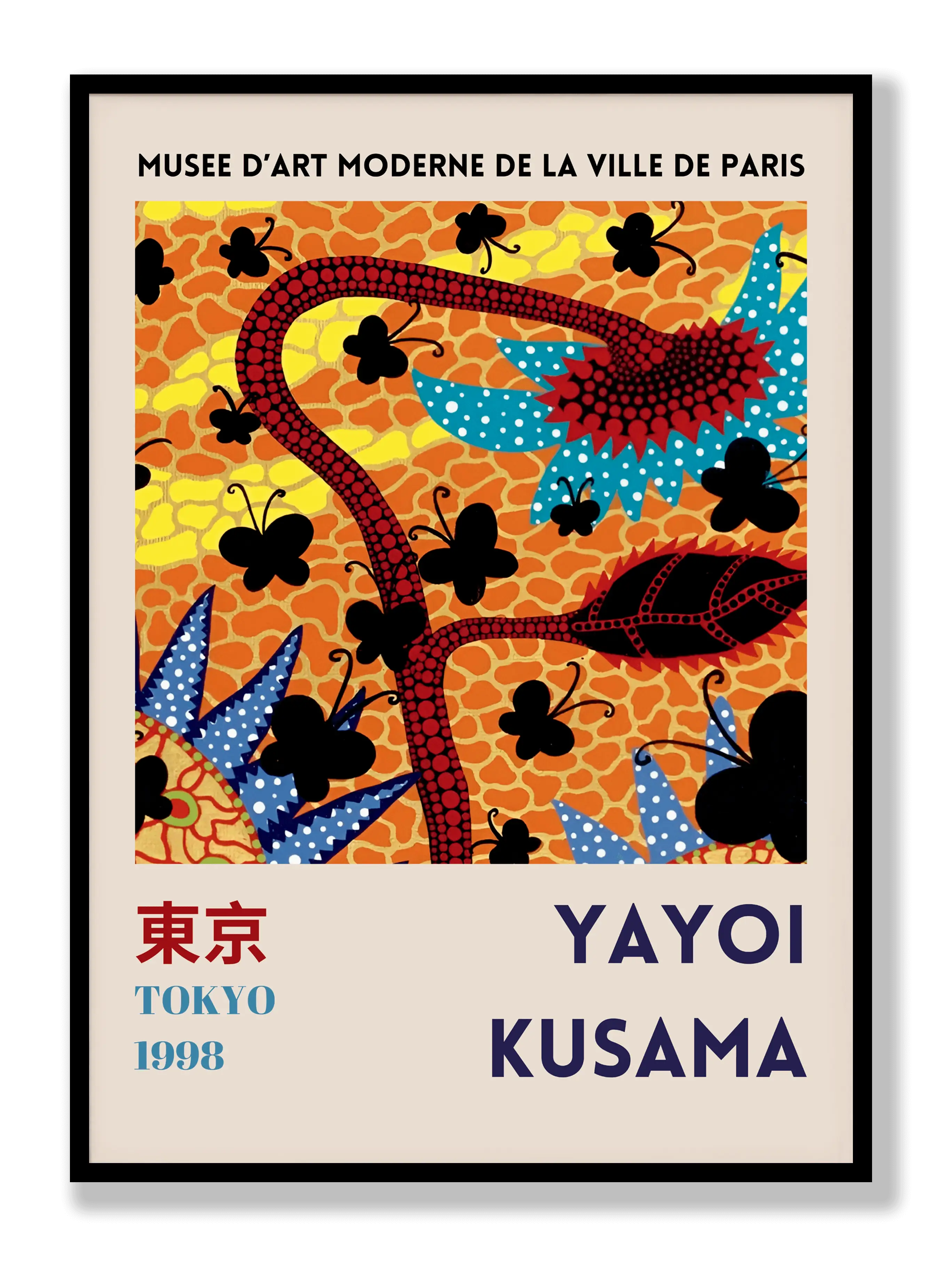 Yayoi Kusama - Blumentopf Poster