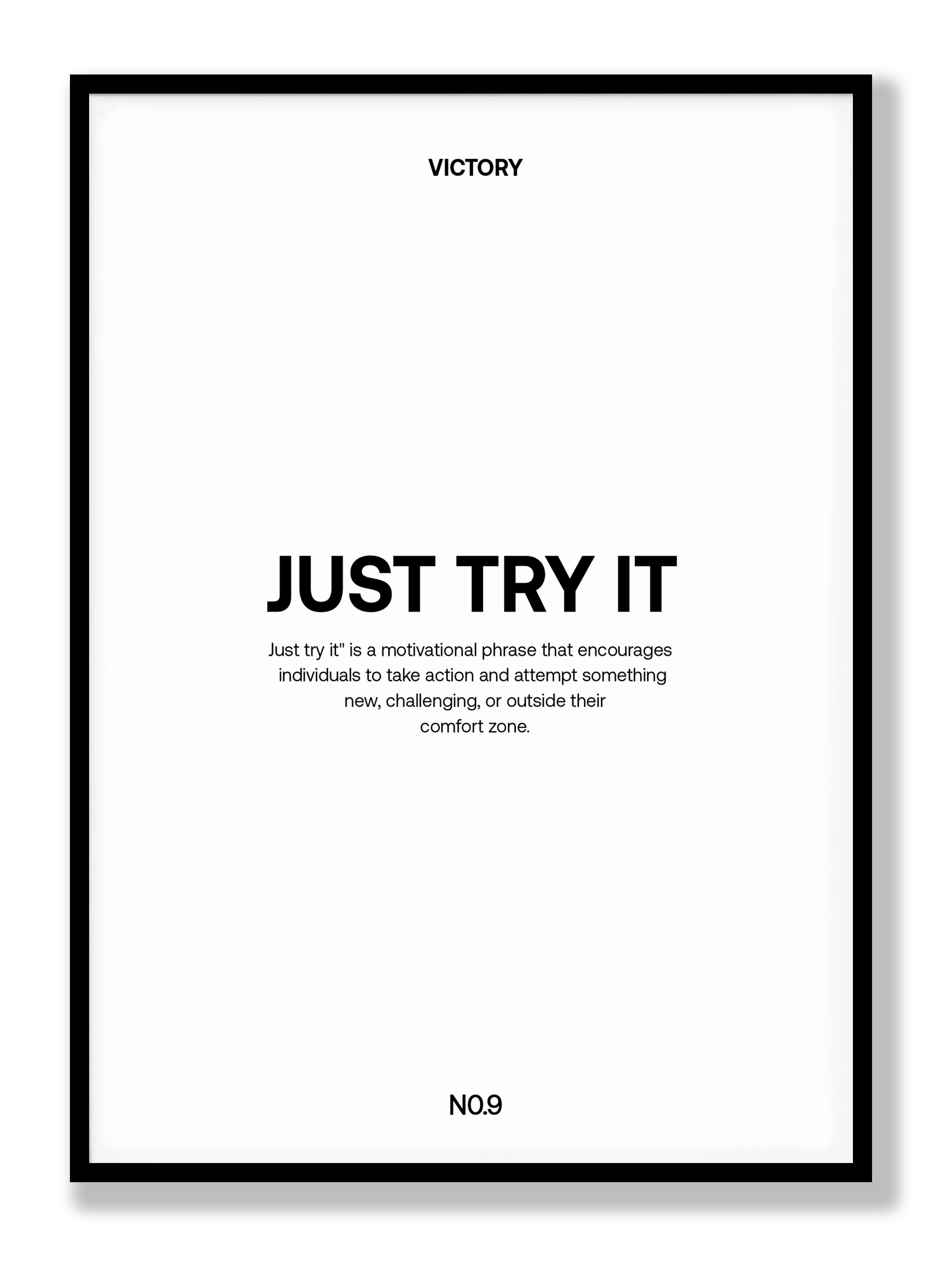 Just Try It Plakat