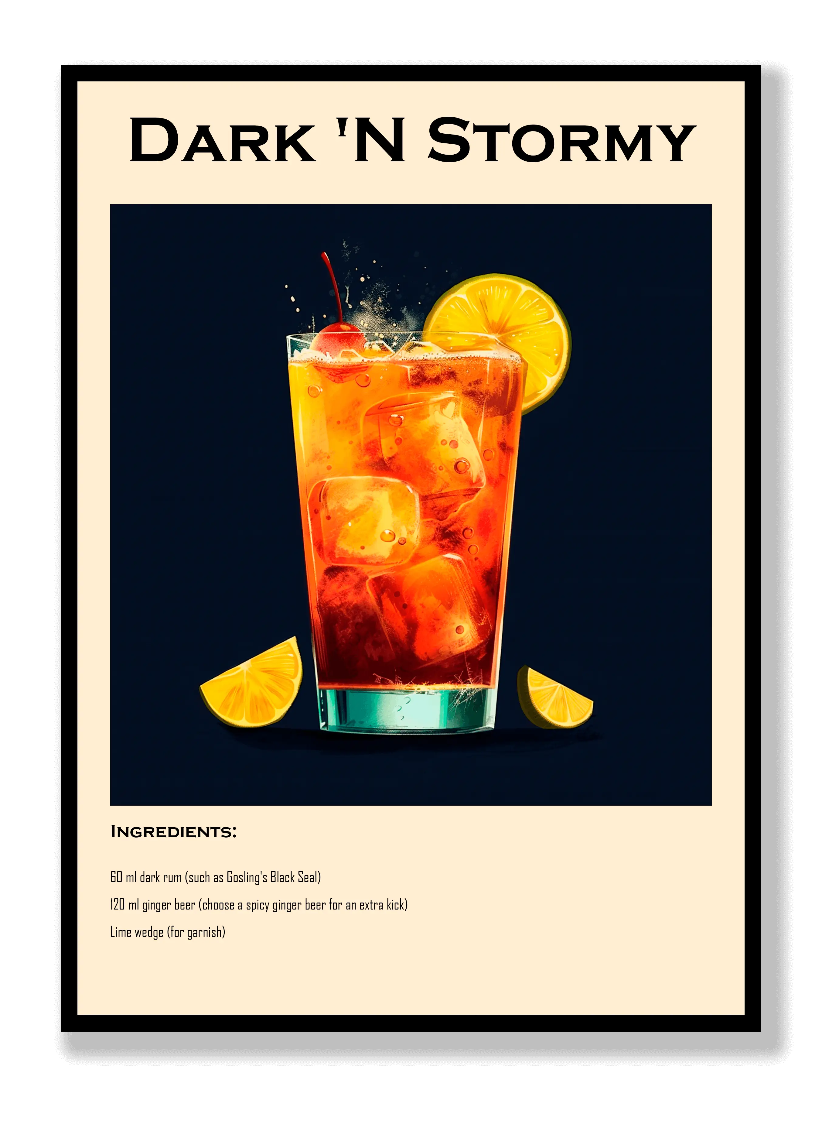 Dark 'N Stormy Plakat