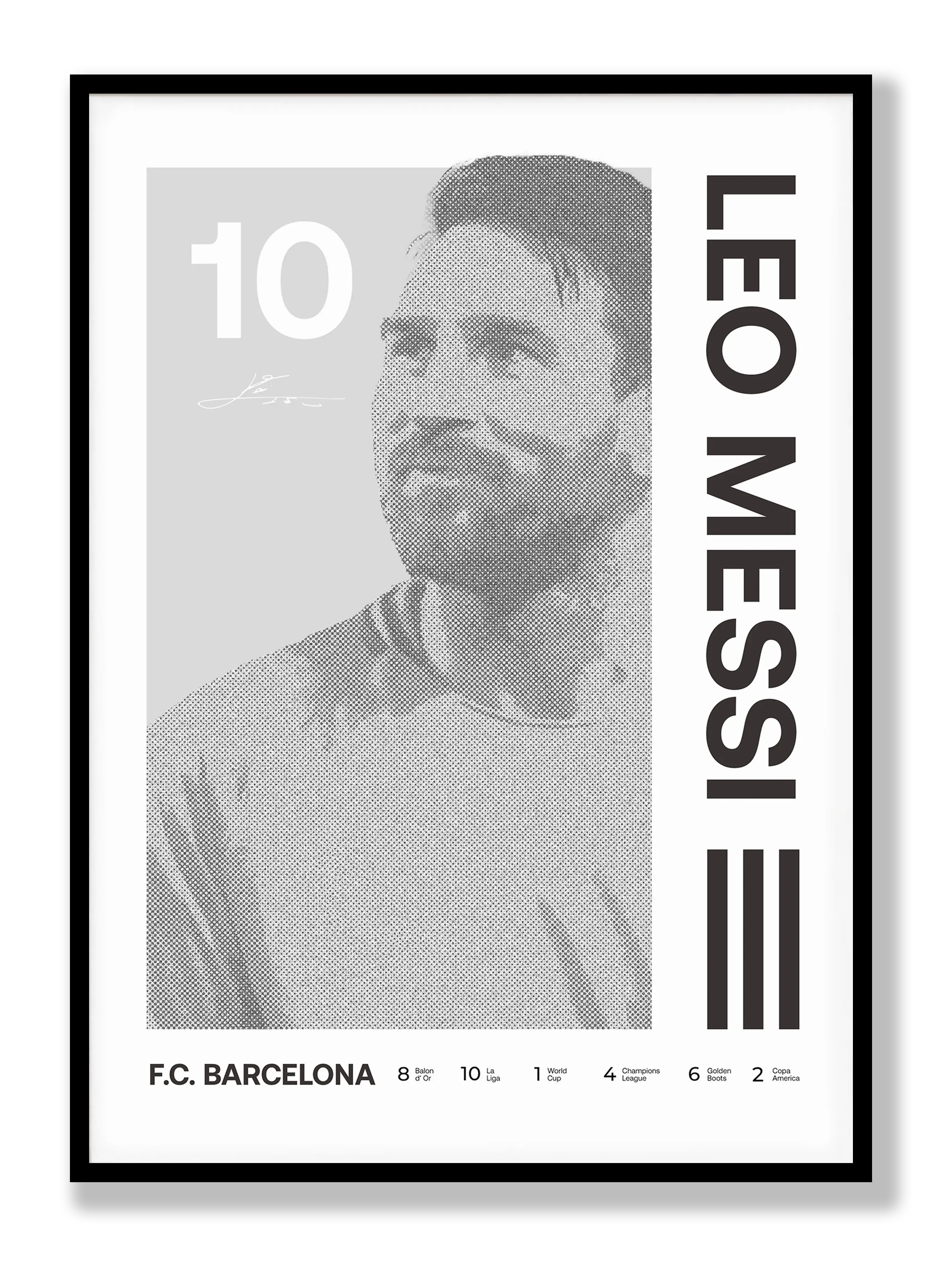 Lionel Messi Nr. 4 Poster