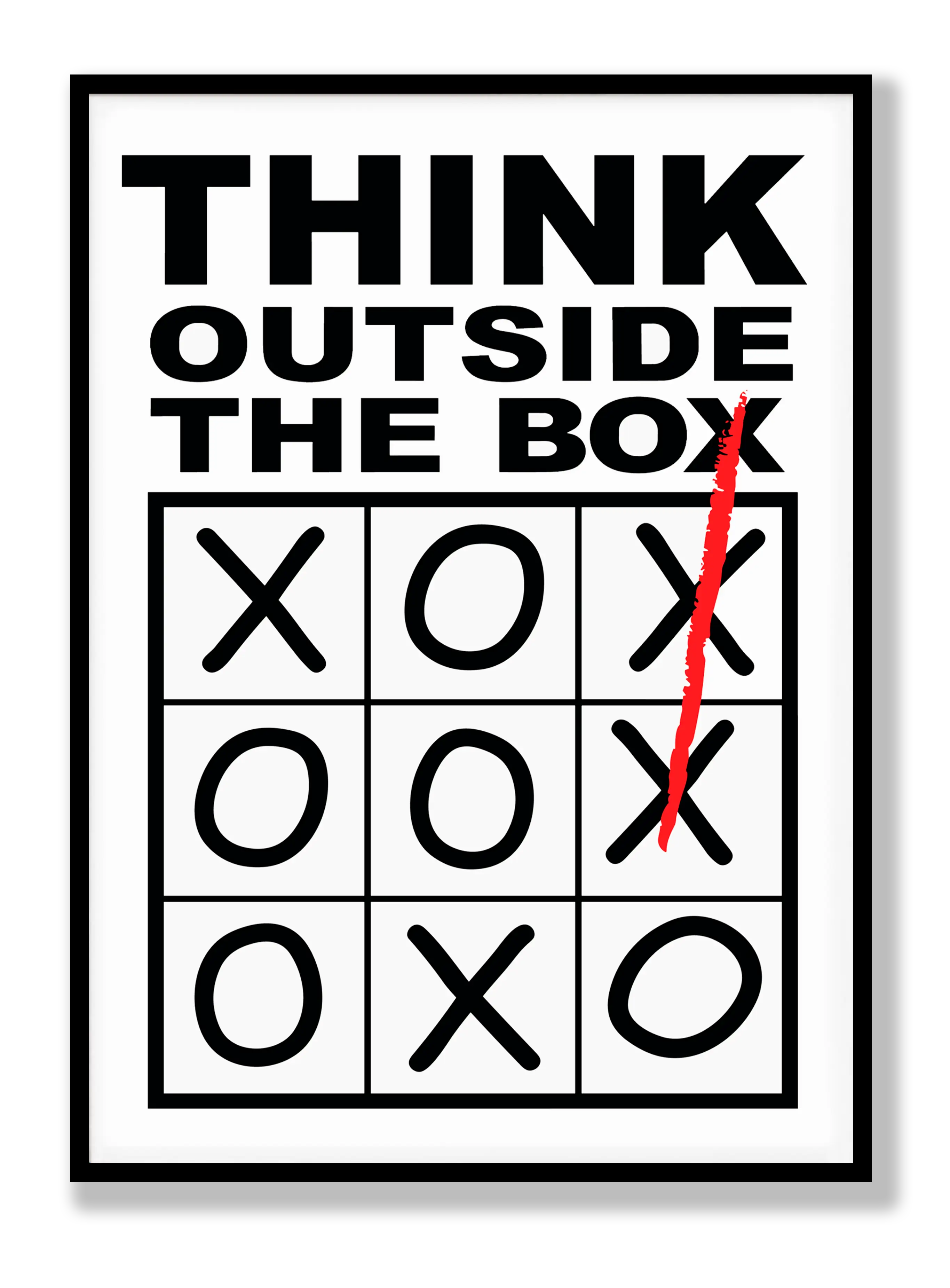 Think outside the box Plakat