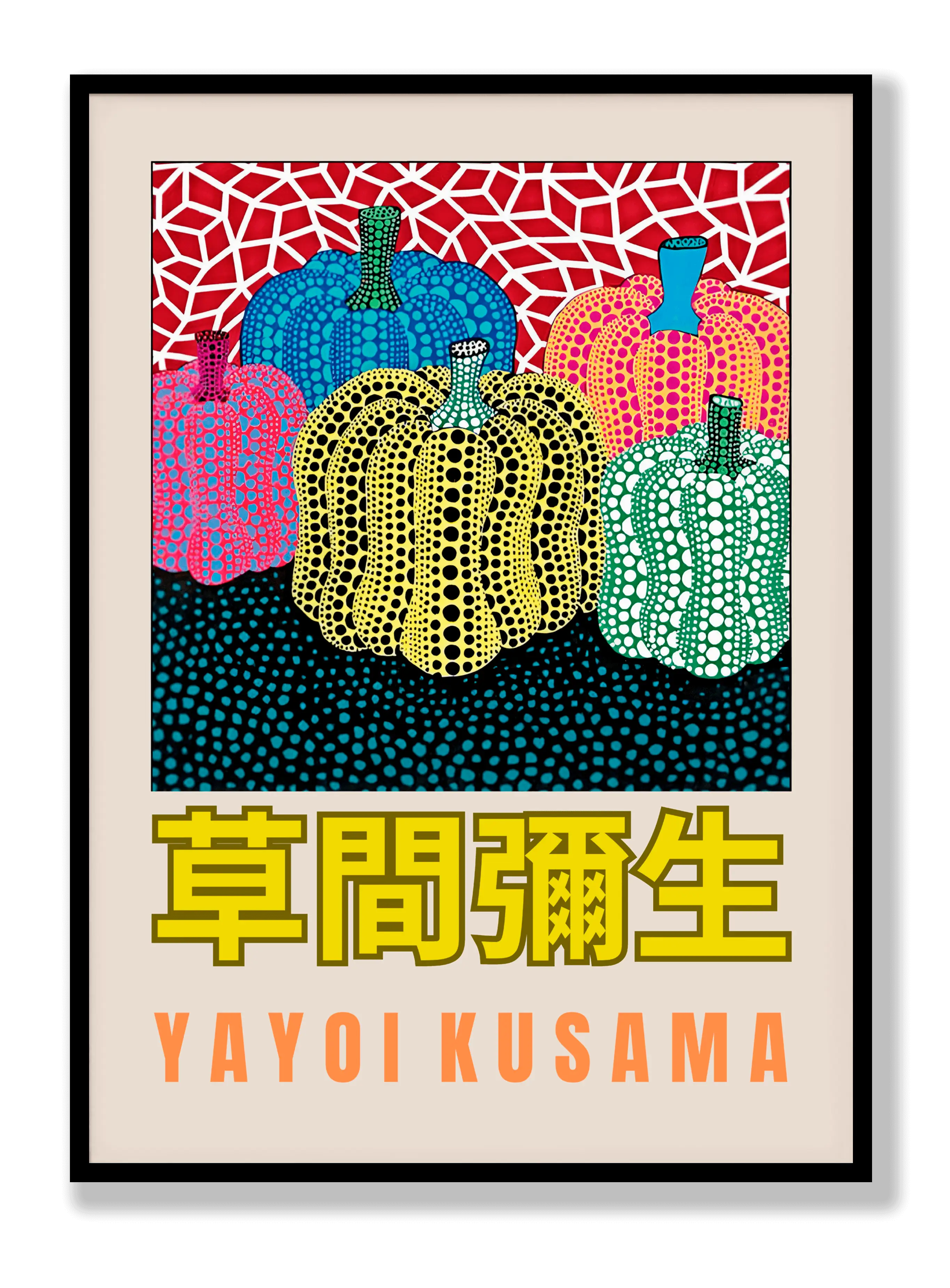Yayoi Kusama - Colored Pumpkins Plakat