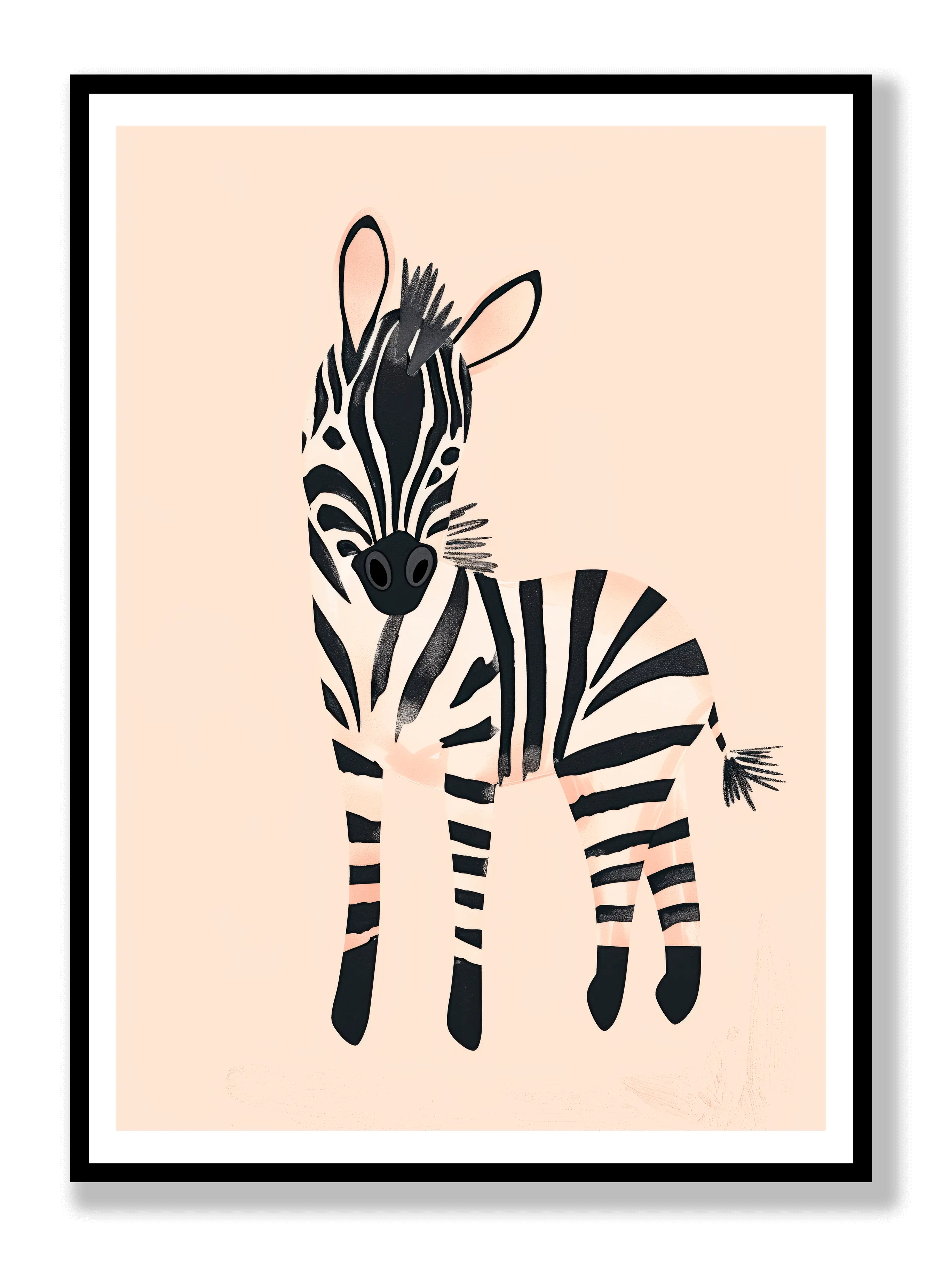 Friendly Zebra Plakat