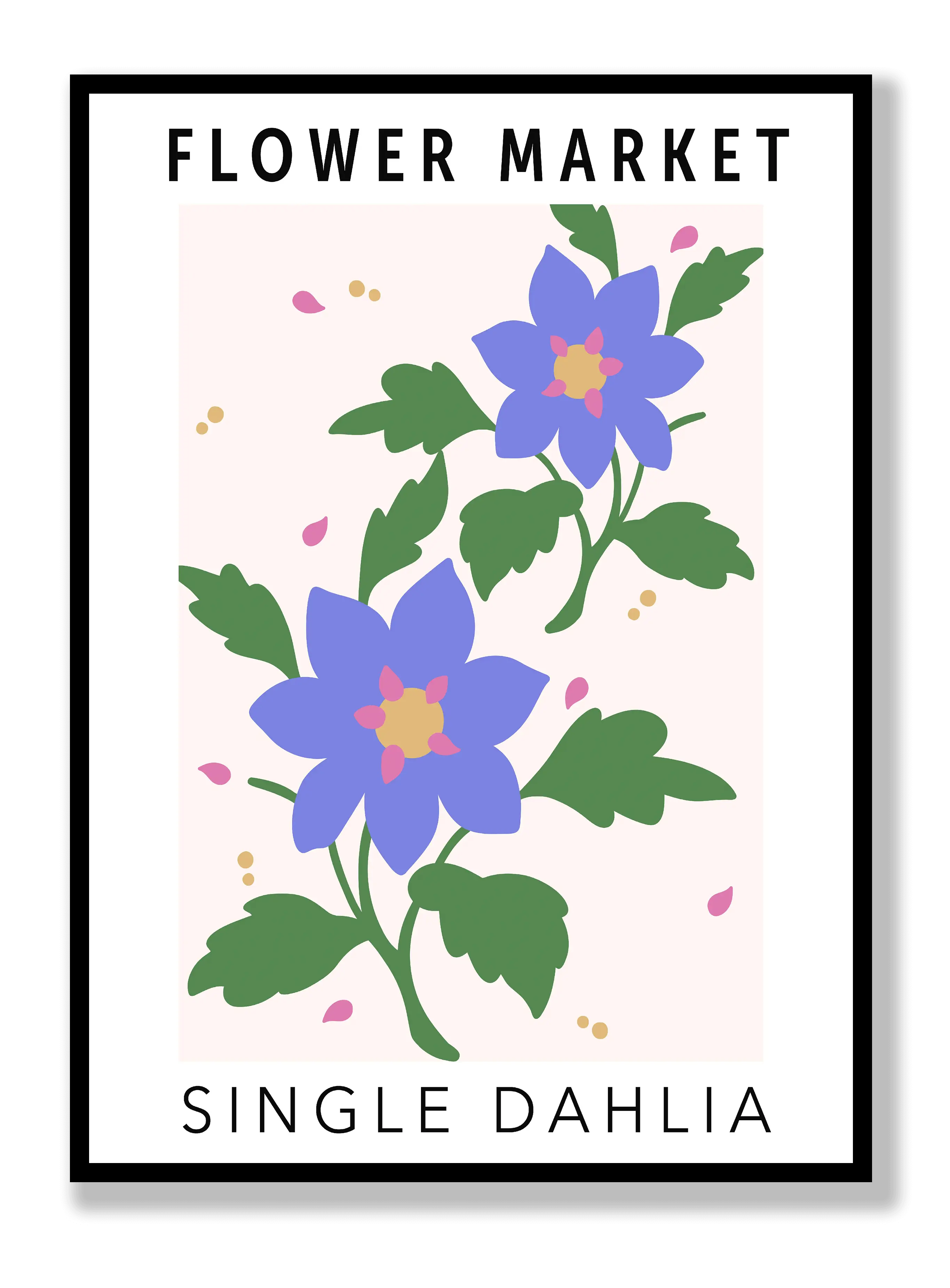 Flower Market Single Dahlia Plakat