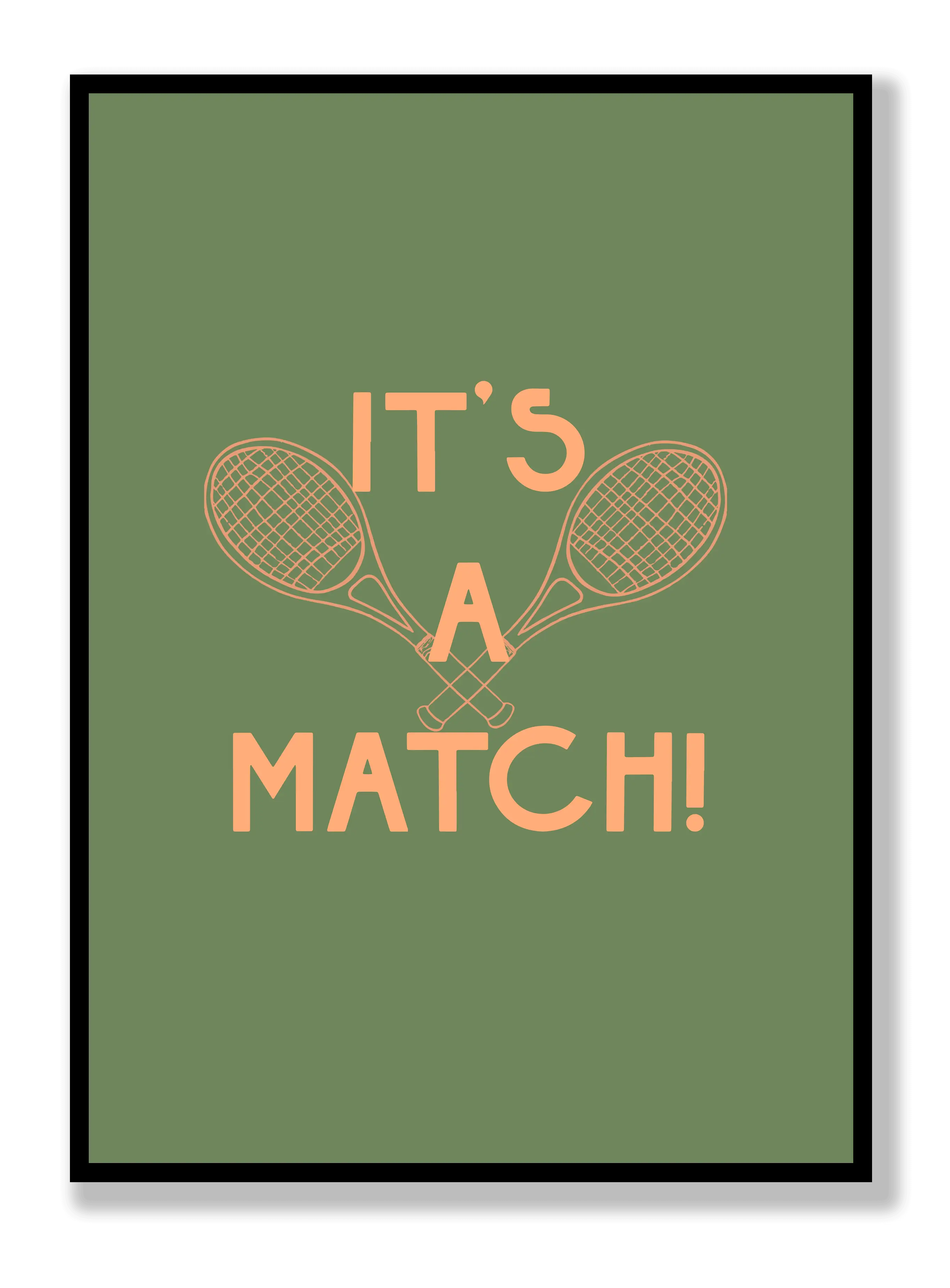 Es ist ein Match Poster