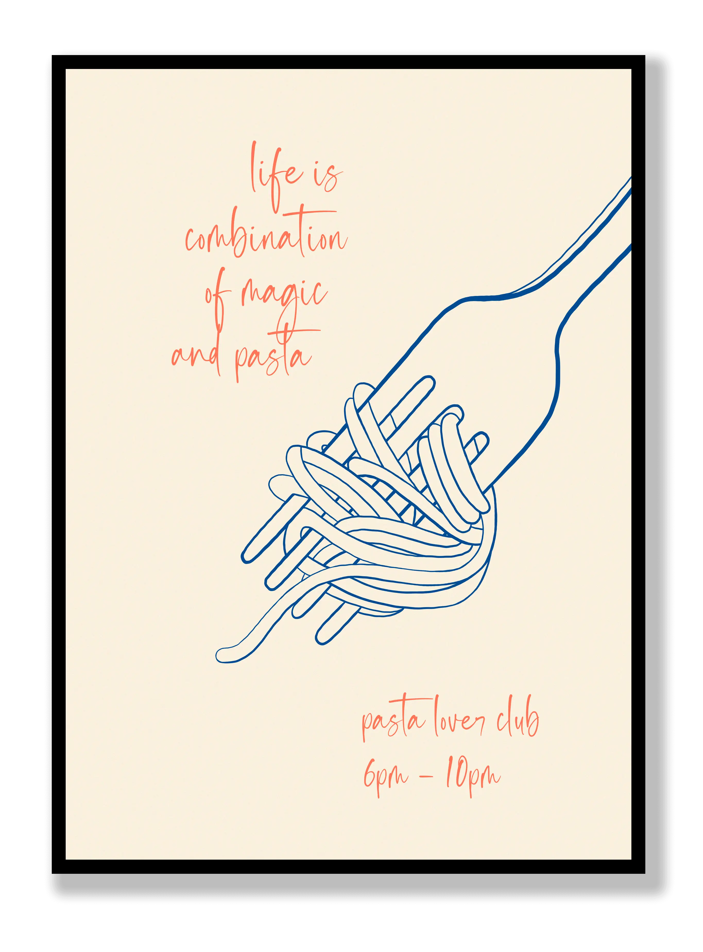 Magic And Pasta Plakat