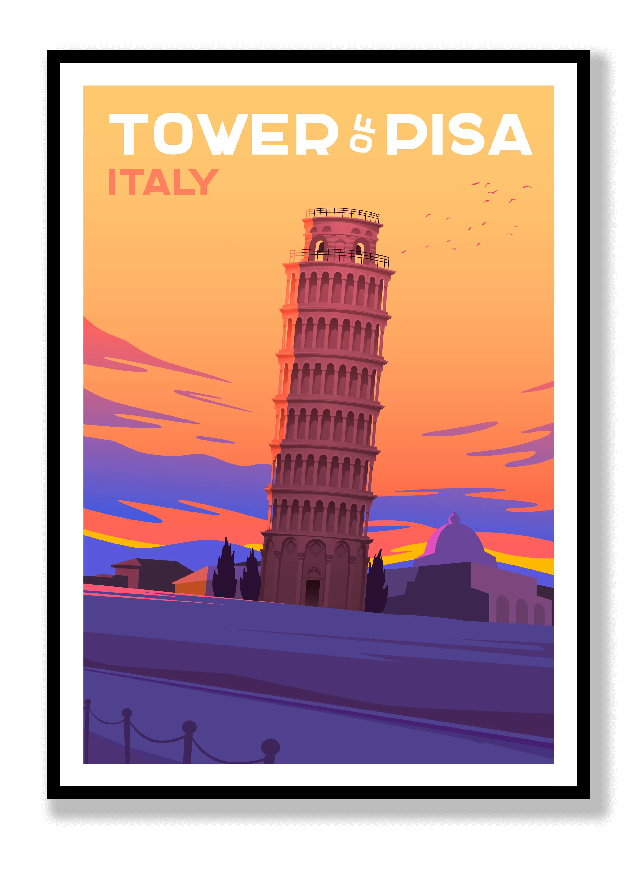 Tower Of Pisa Plakat