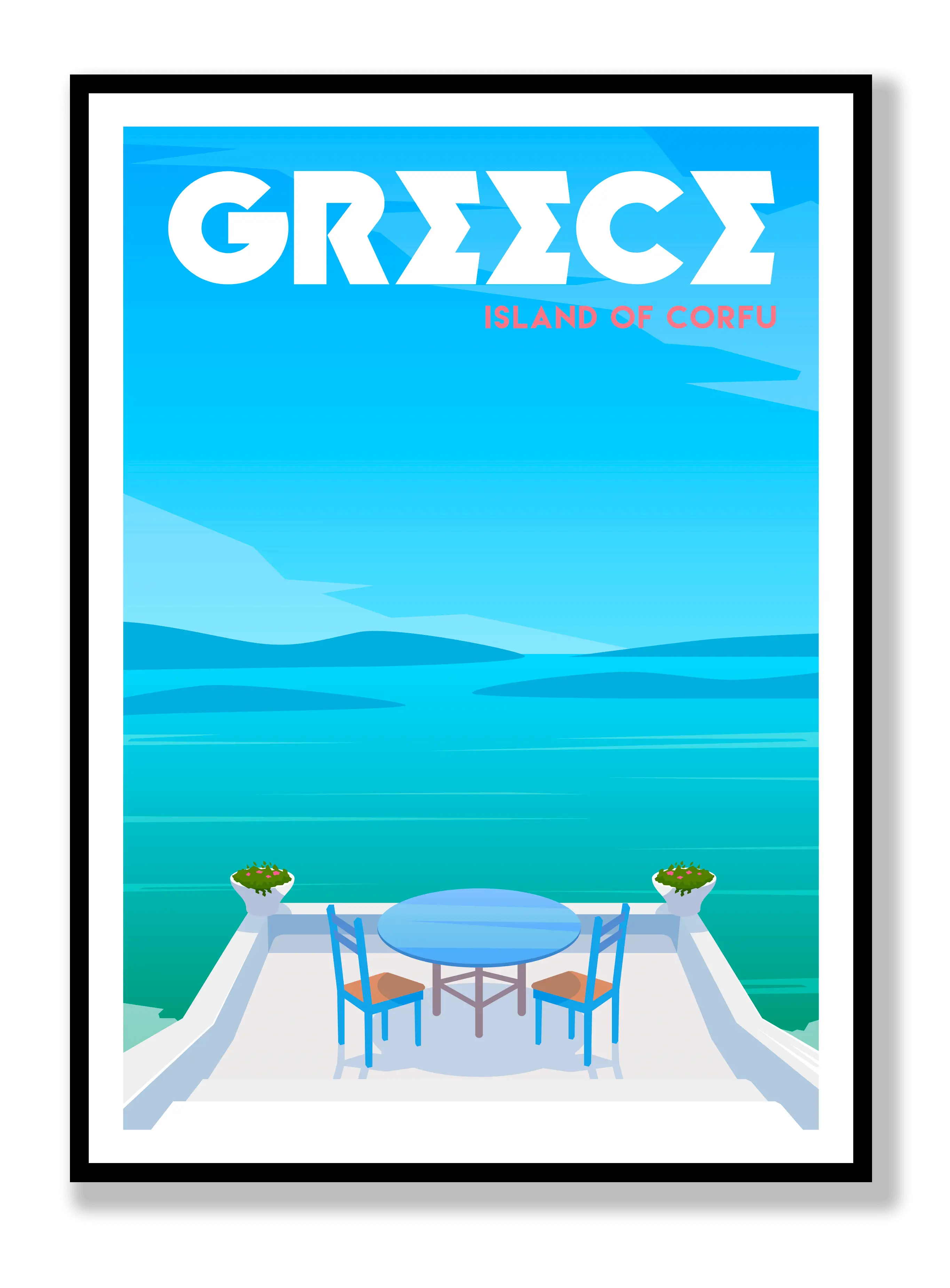 Island Of Corfu Plakat