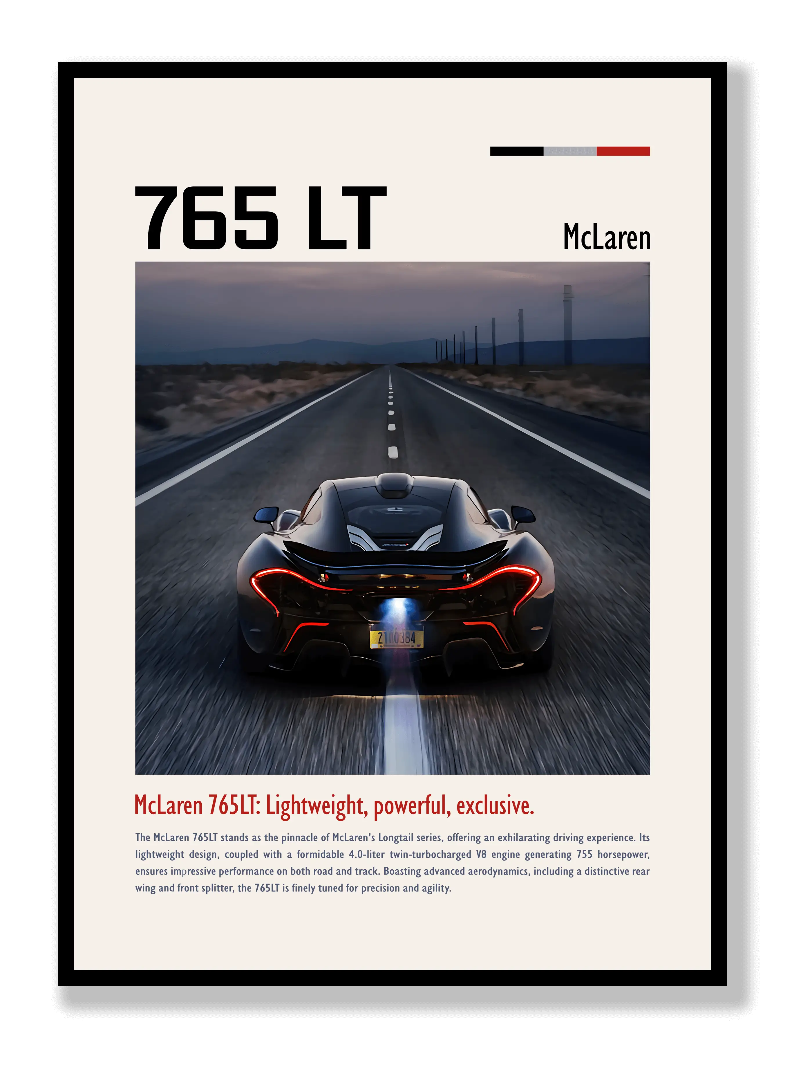 McLaren 765LT 2 Poster