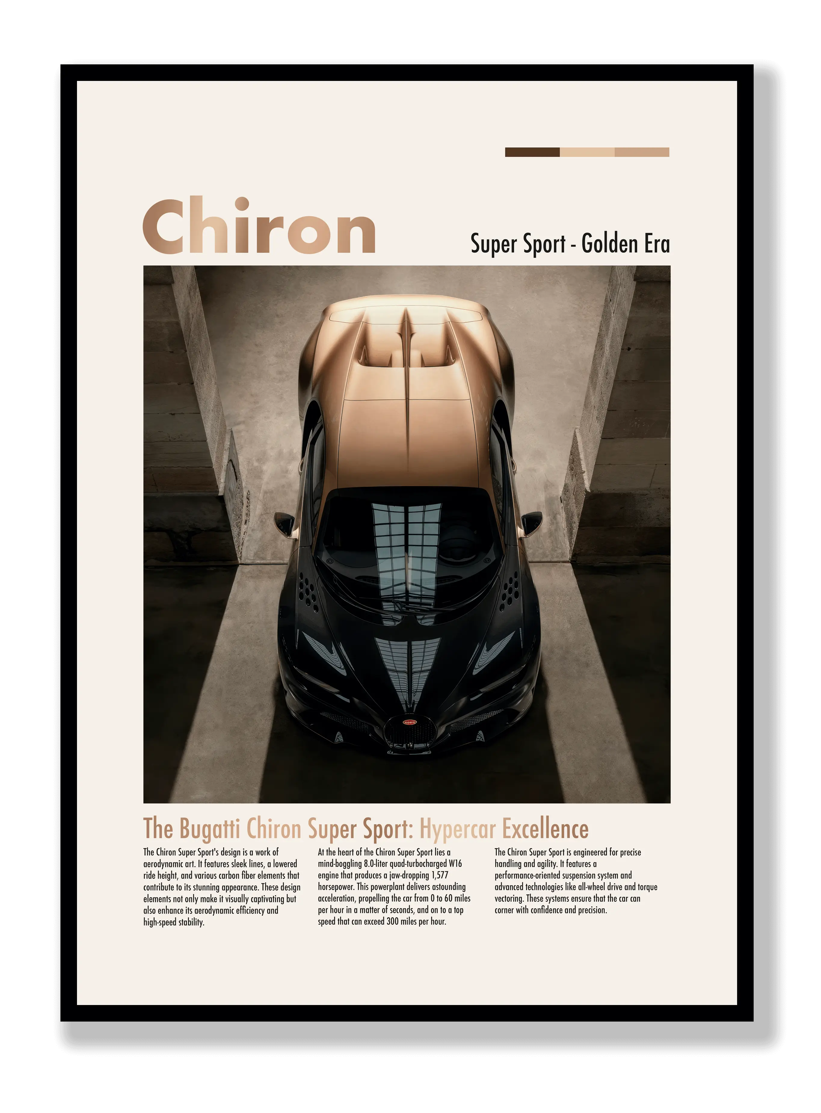 Bugatti Chiron Super Sport Plakat
