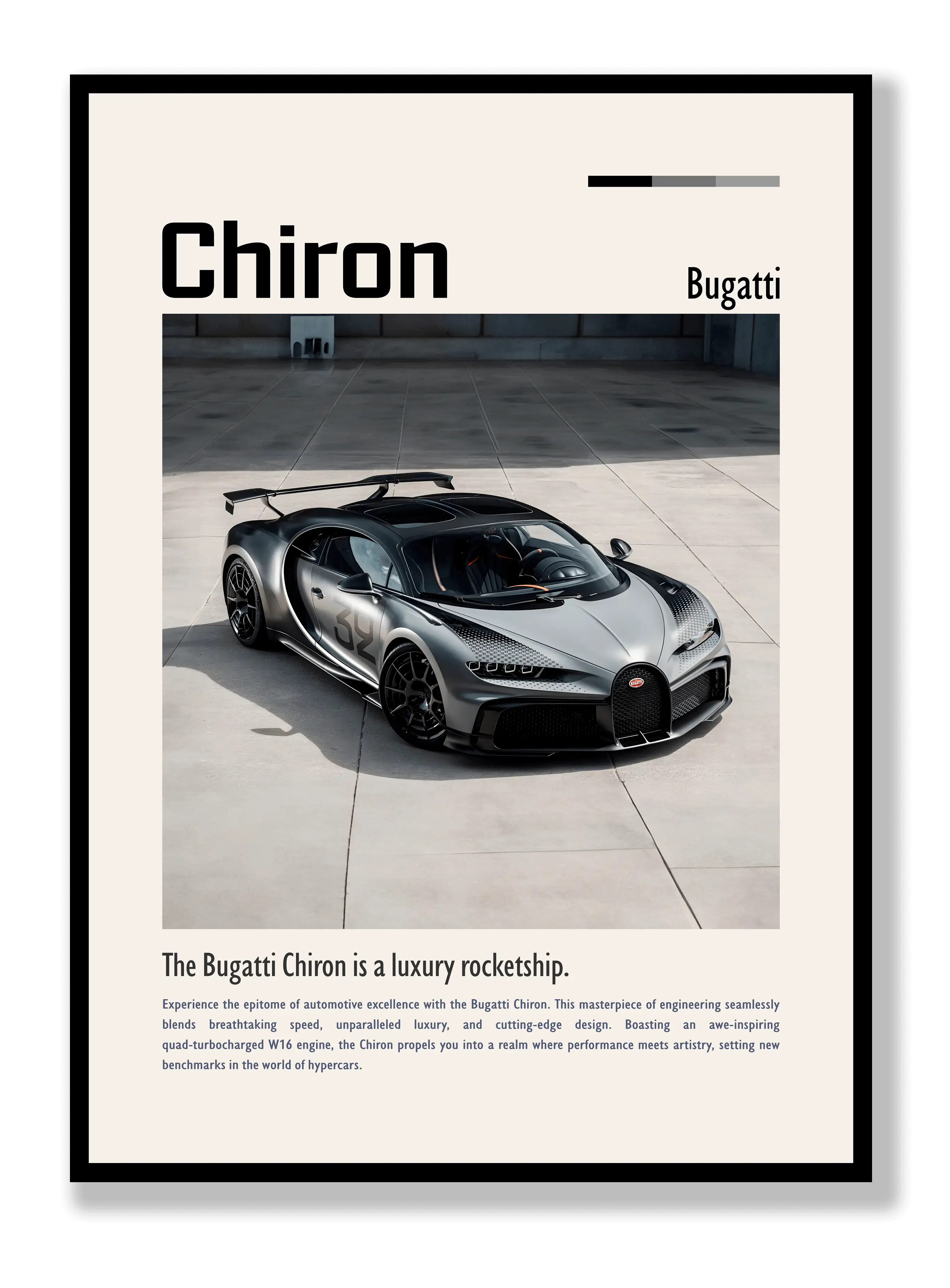 Bugatti Chiron 2 Poster
